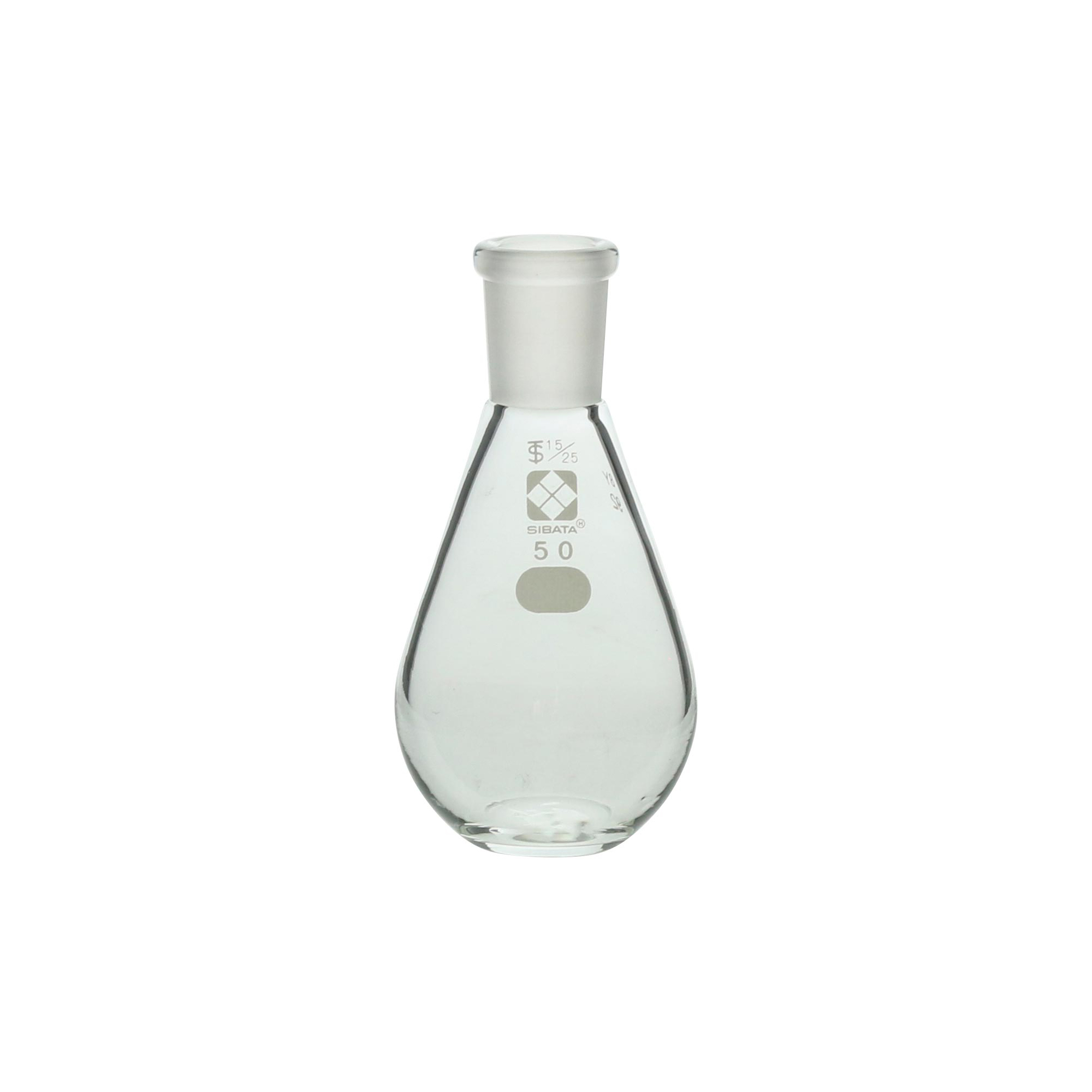 柴田科学共通滑合平底形烧瓶50mL15/25