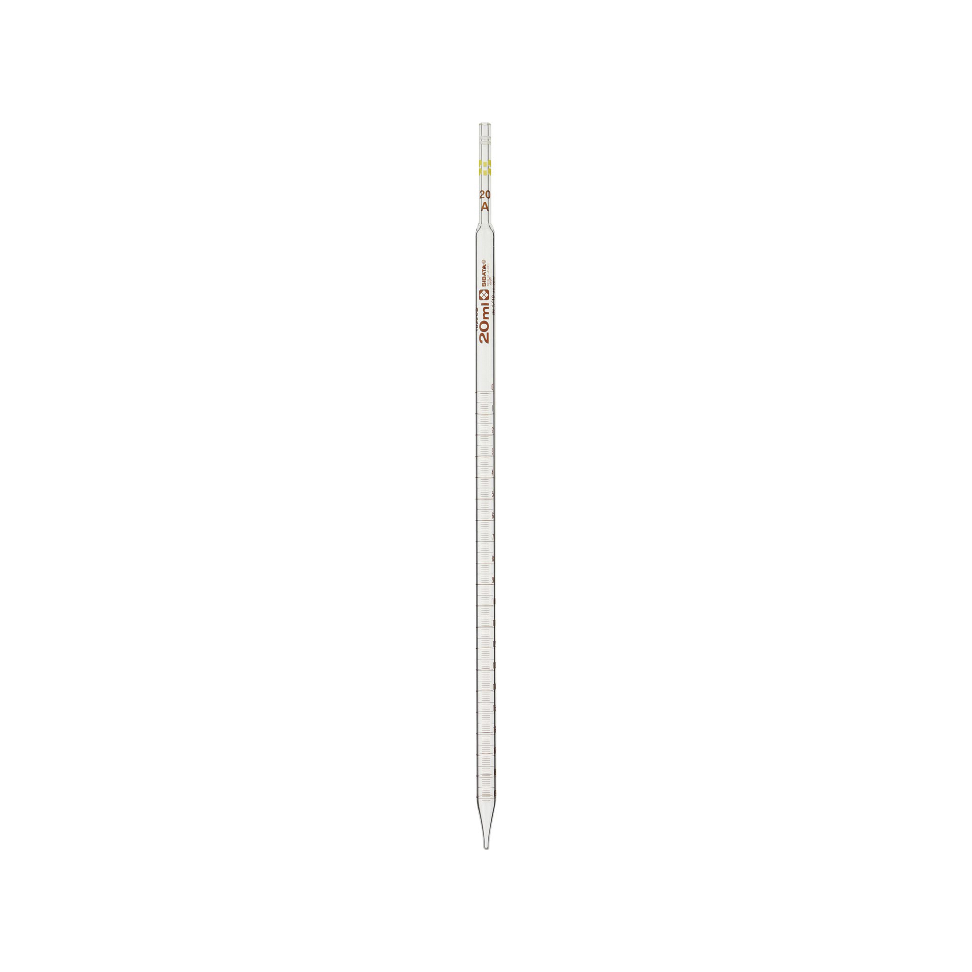 柴田科学雌移液管前端刻度超级等级20mL