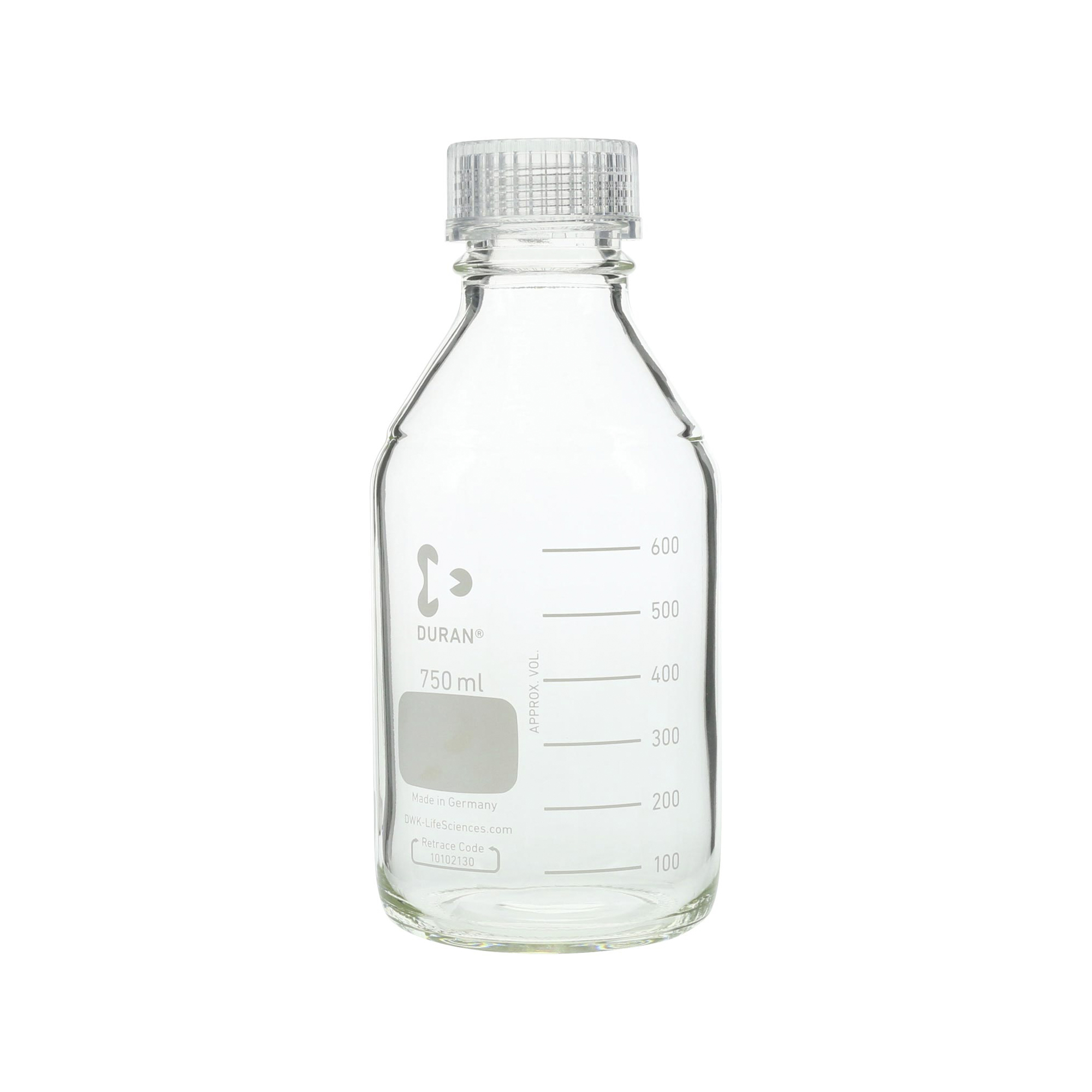 柴田科学螺纹口瓶（量瓶）带透明帽750mL