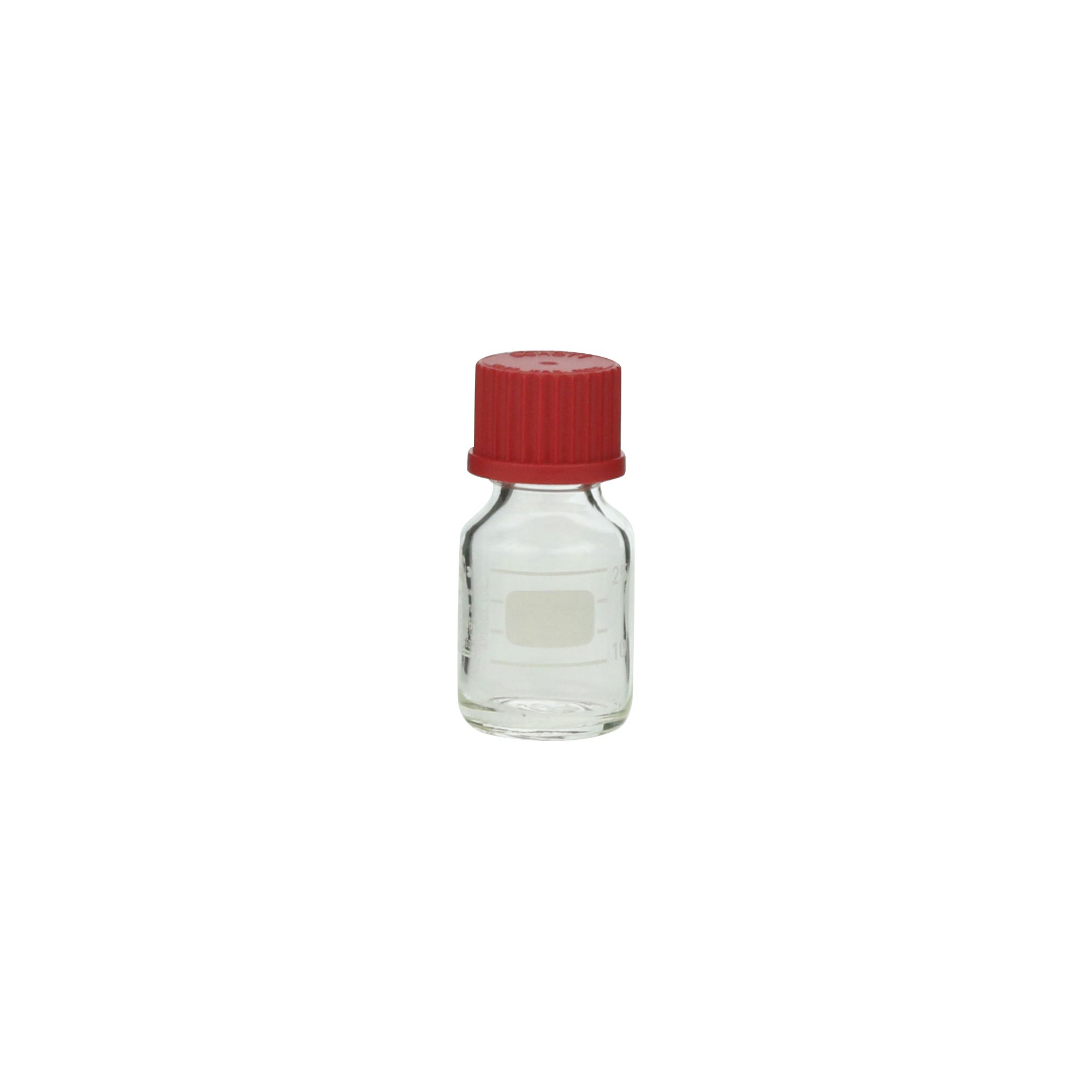 柴田科学螺纹口瓶带红帽25mL