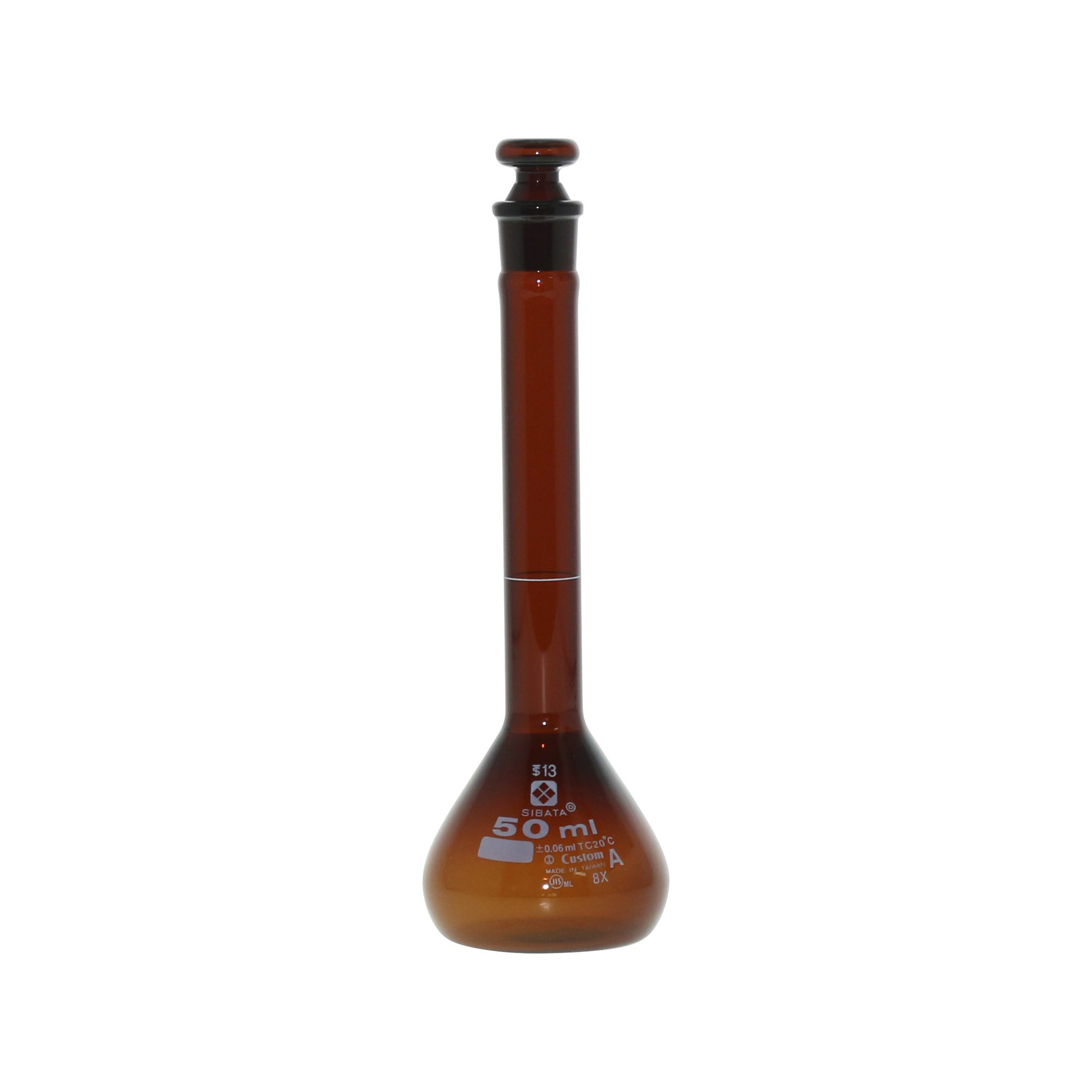 柴田科学梅斯烧瓶茶褐色定制A50mL
