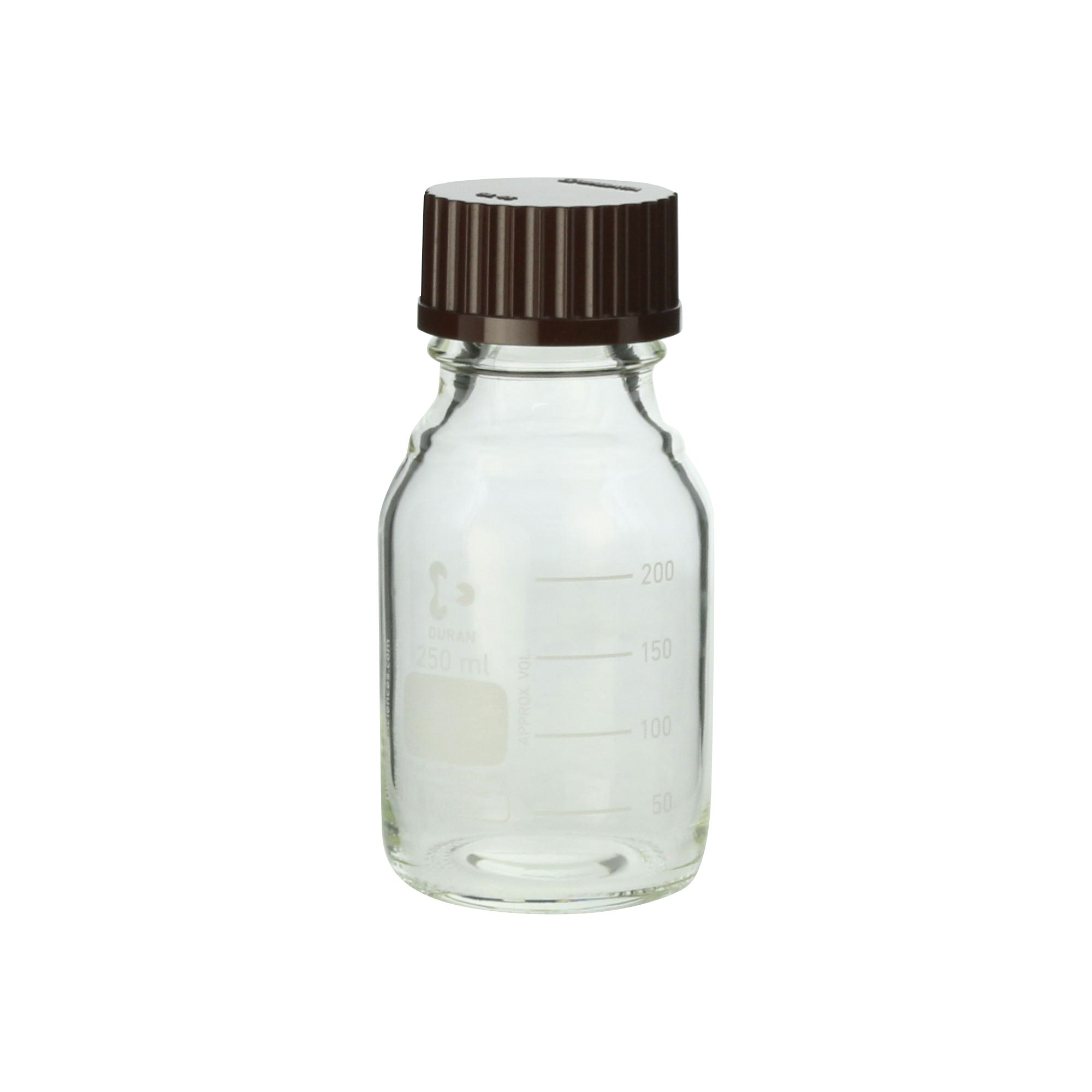 柴田科学螺纹口瓶（量瓶）带红帽250mL