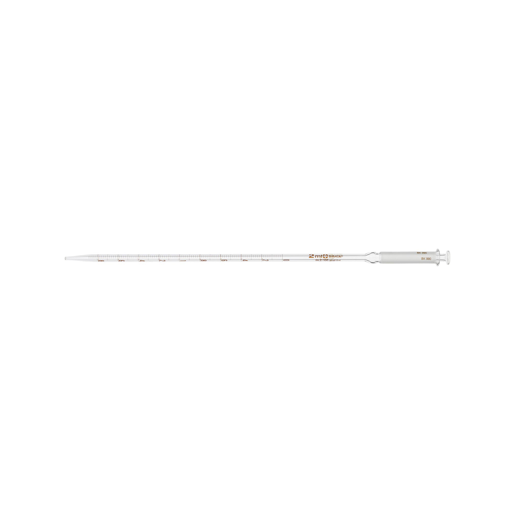 柴田科学毒药移液管雌移液管形2mL