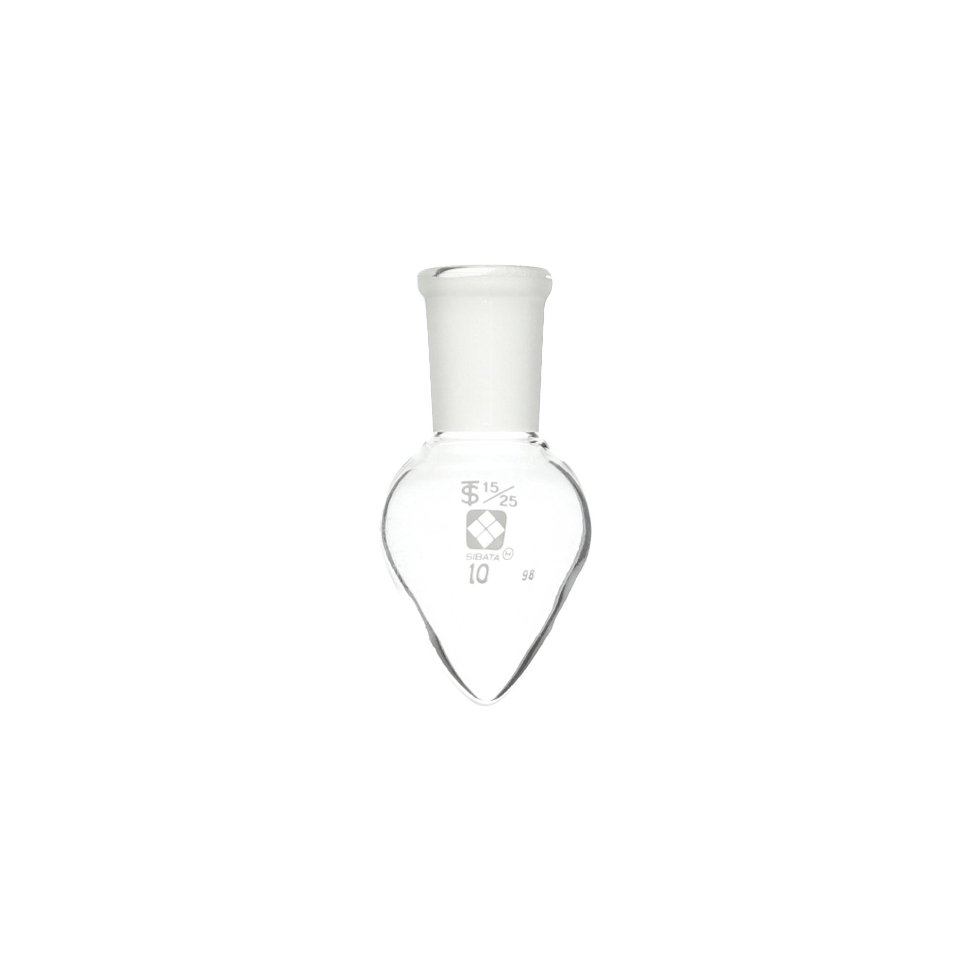 柴田科学共通滑合梨形烧瓶10mL15/25