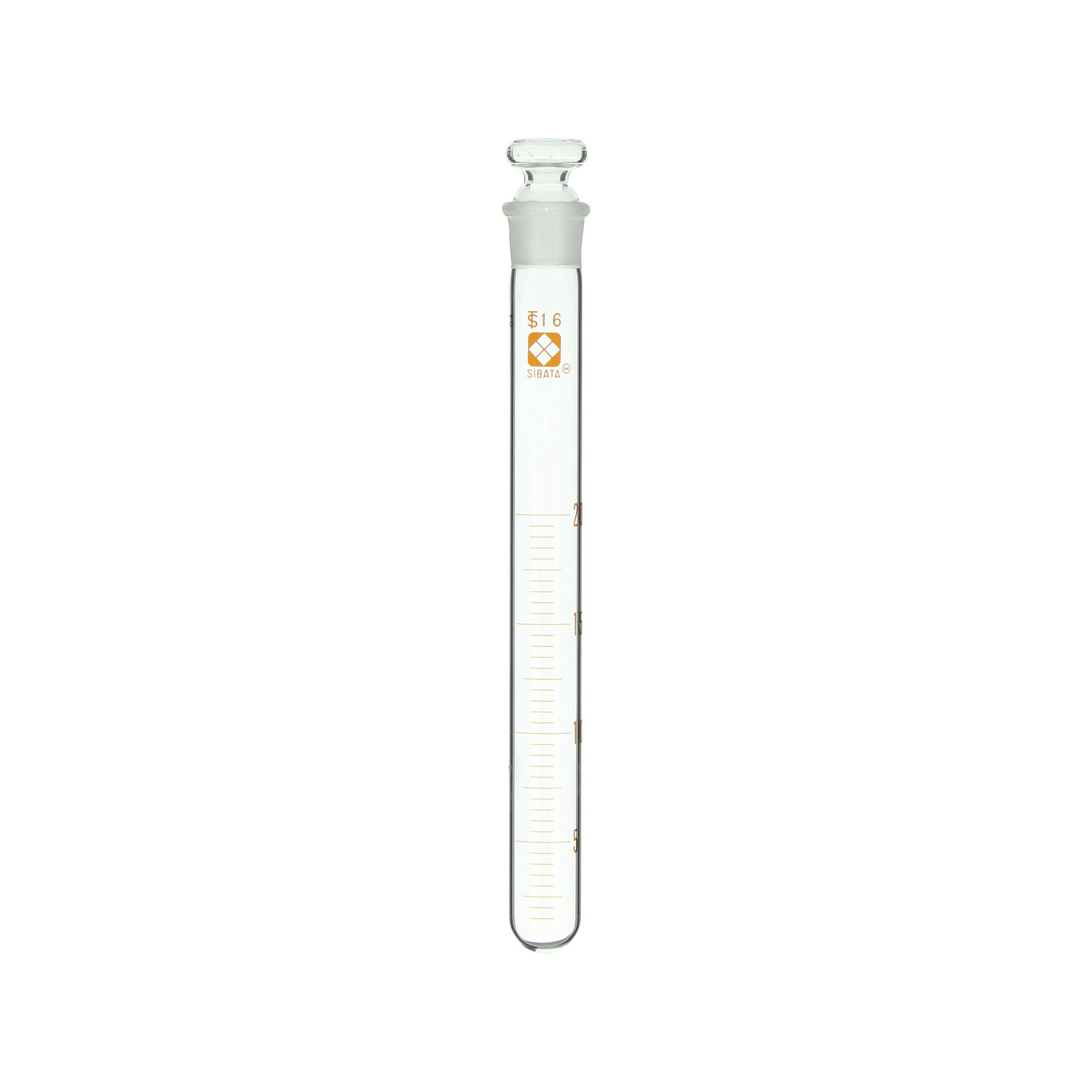 柴田科学共通滑合共栓试管平栓付20mL