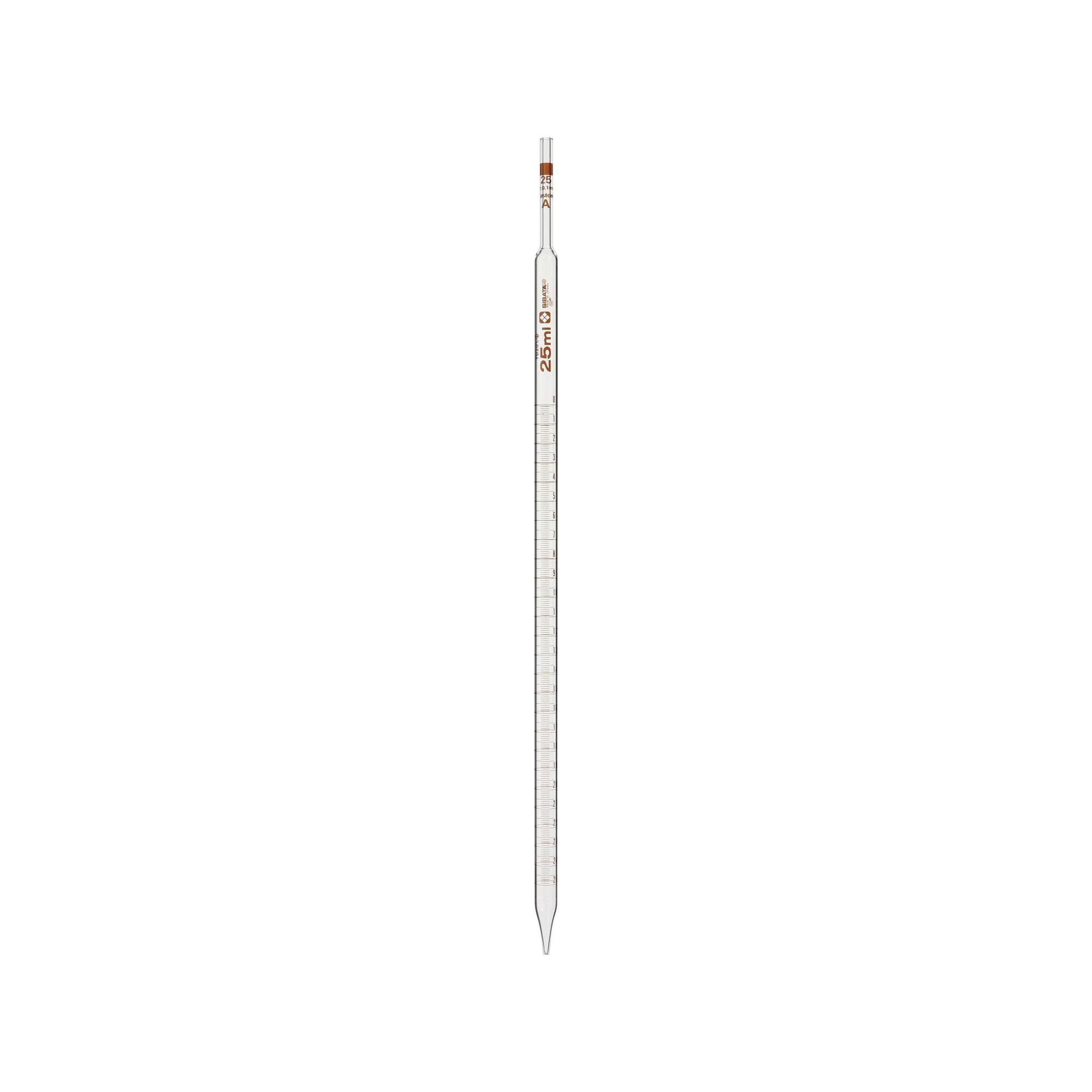 柴田科学雌移液管中间刻度定制A25mL