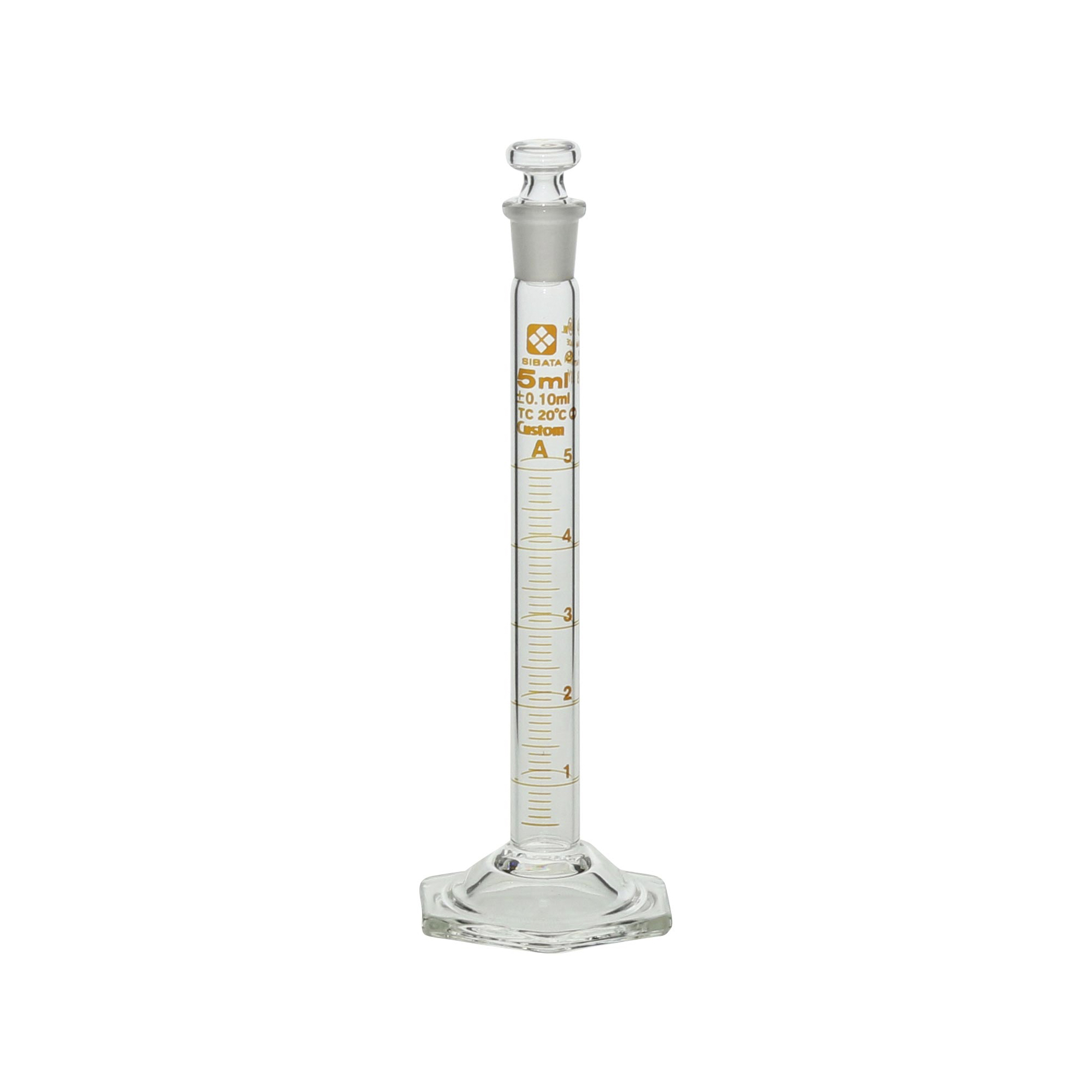 柴田科学有栓量筒定制A5mL