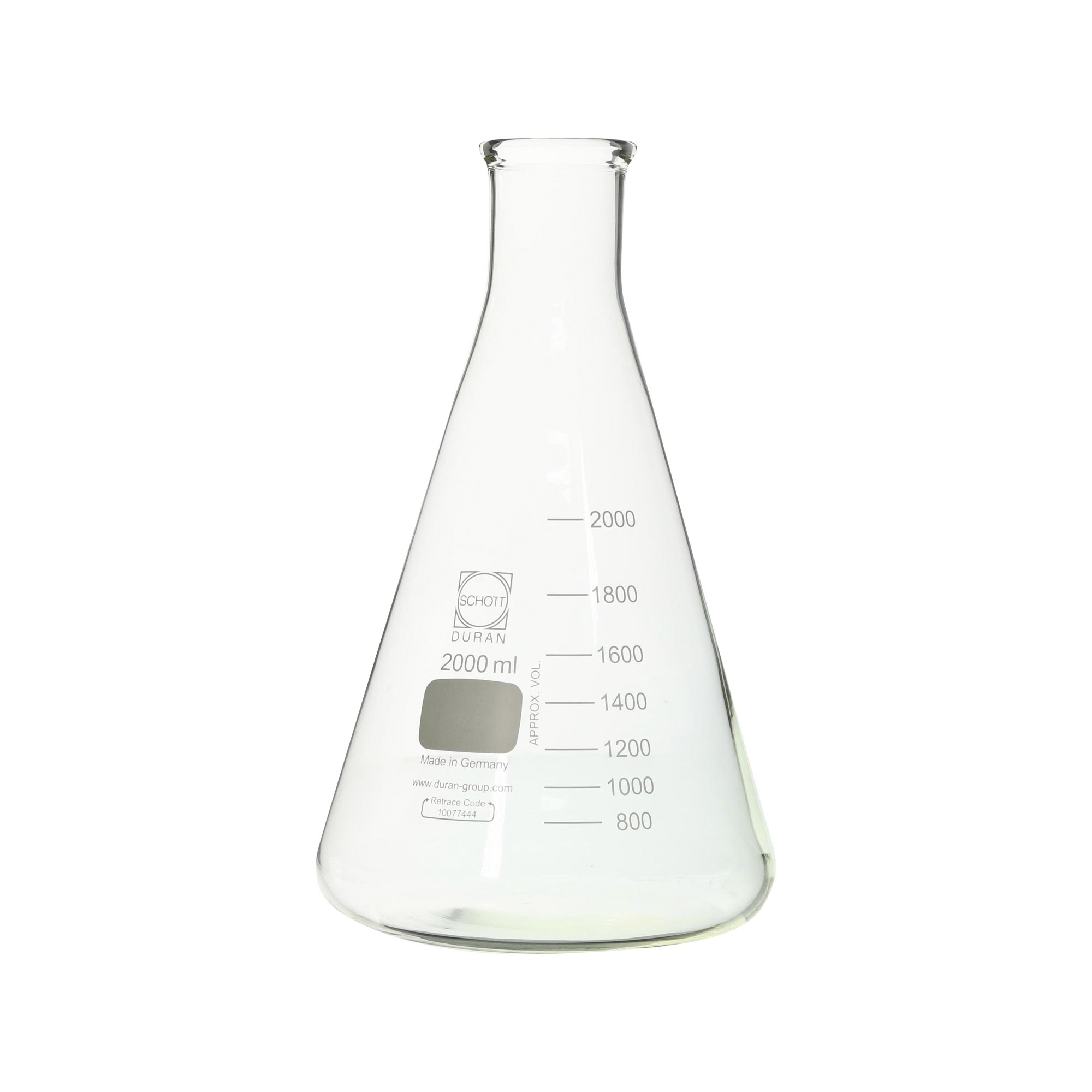 柴田科学超厚三角烧瓶细口2L