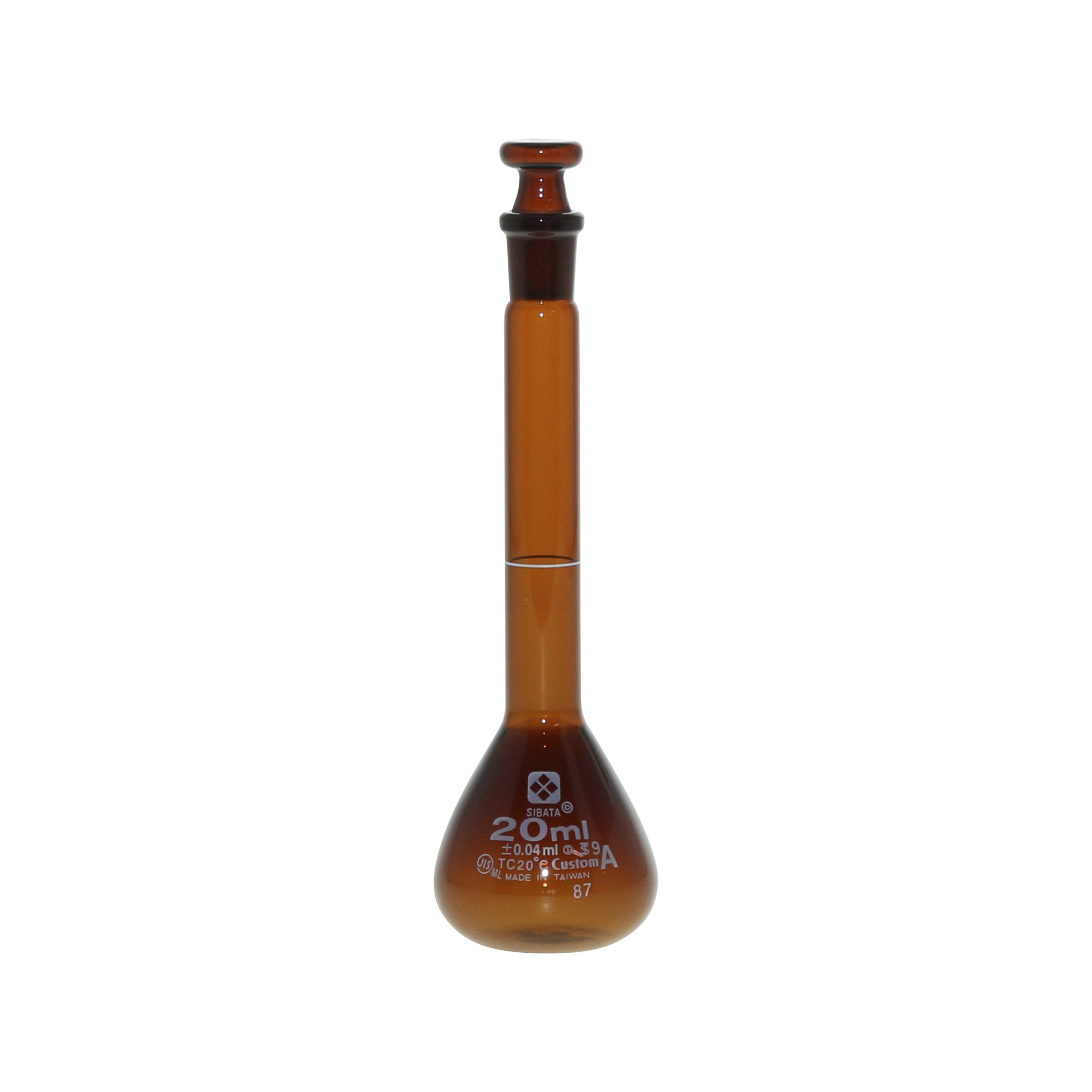 柴田科学梅斯烧瓶茶褐色定制A20ml