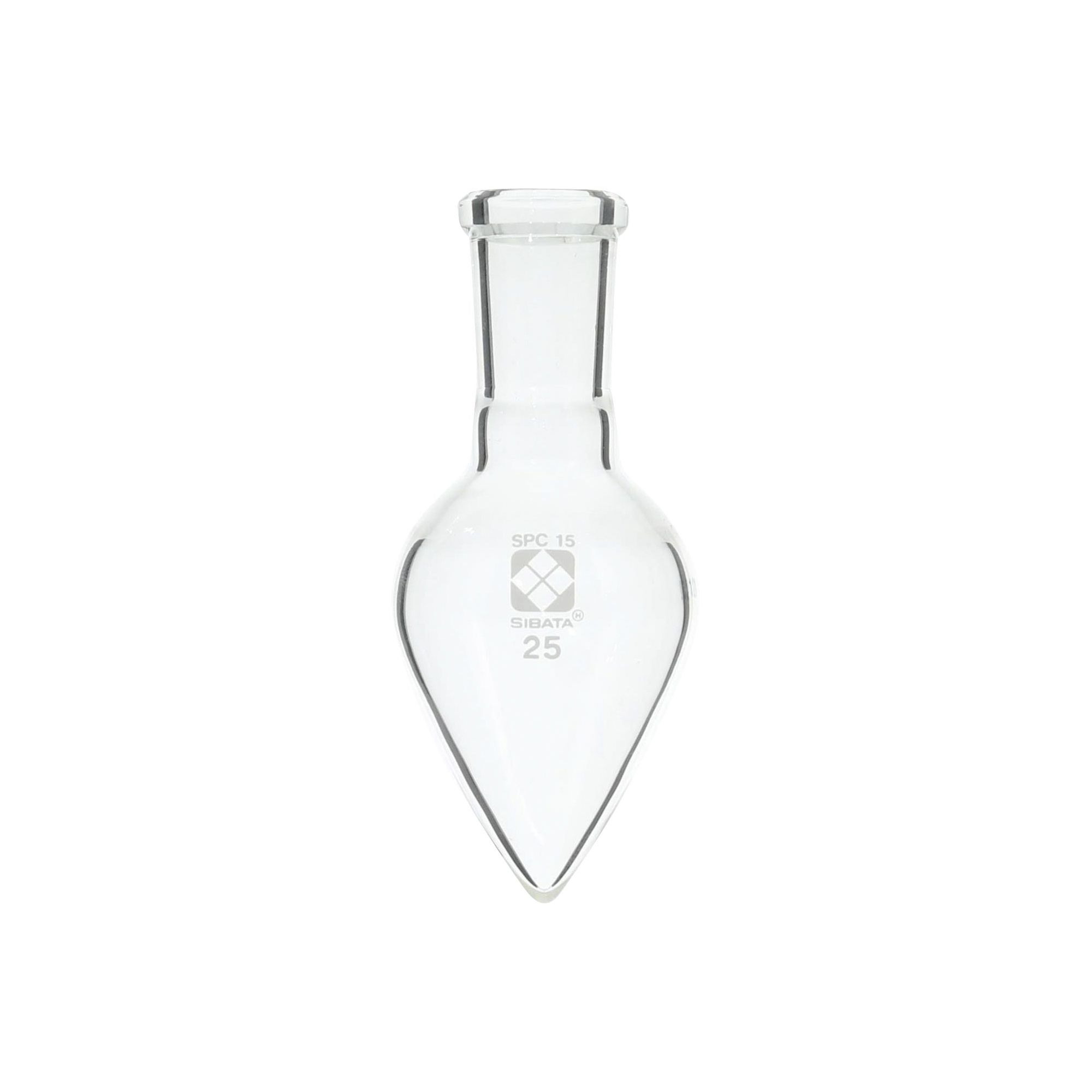 柴田科学SPC剑尖梨形烧瓶25mL SPC-15