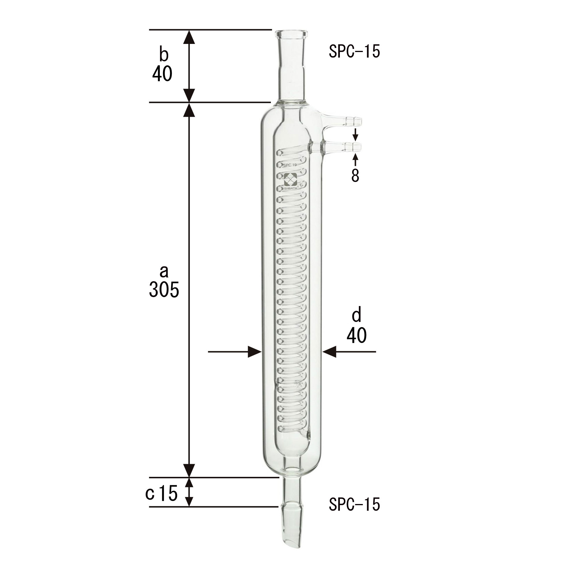 柴田科学SPC双管冷却器305mm