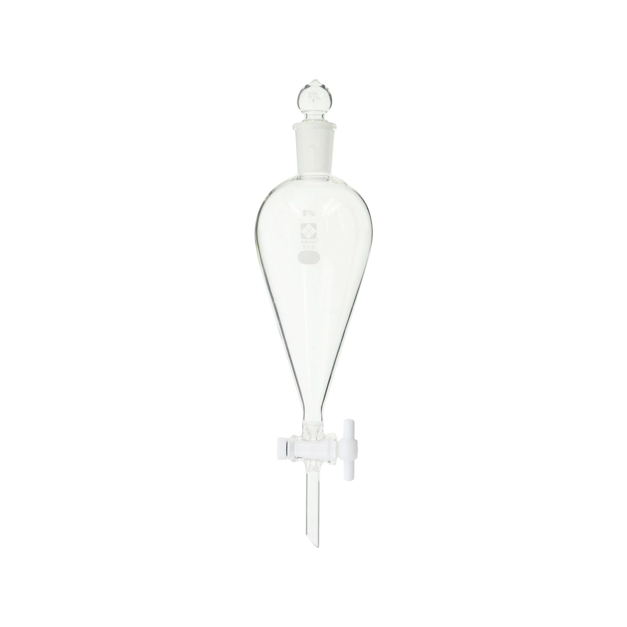 柴田科学分液低槽型PTFE旋塞付500mL