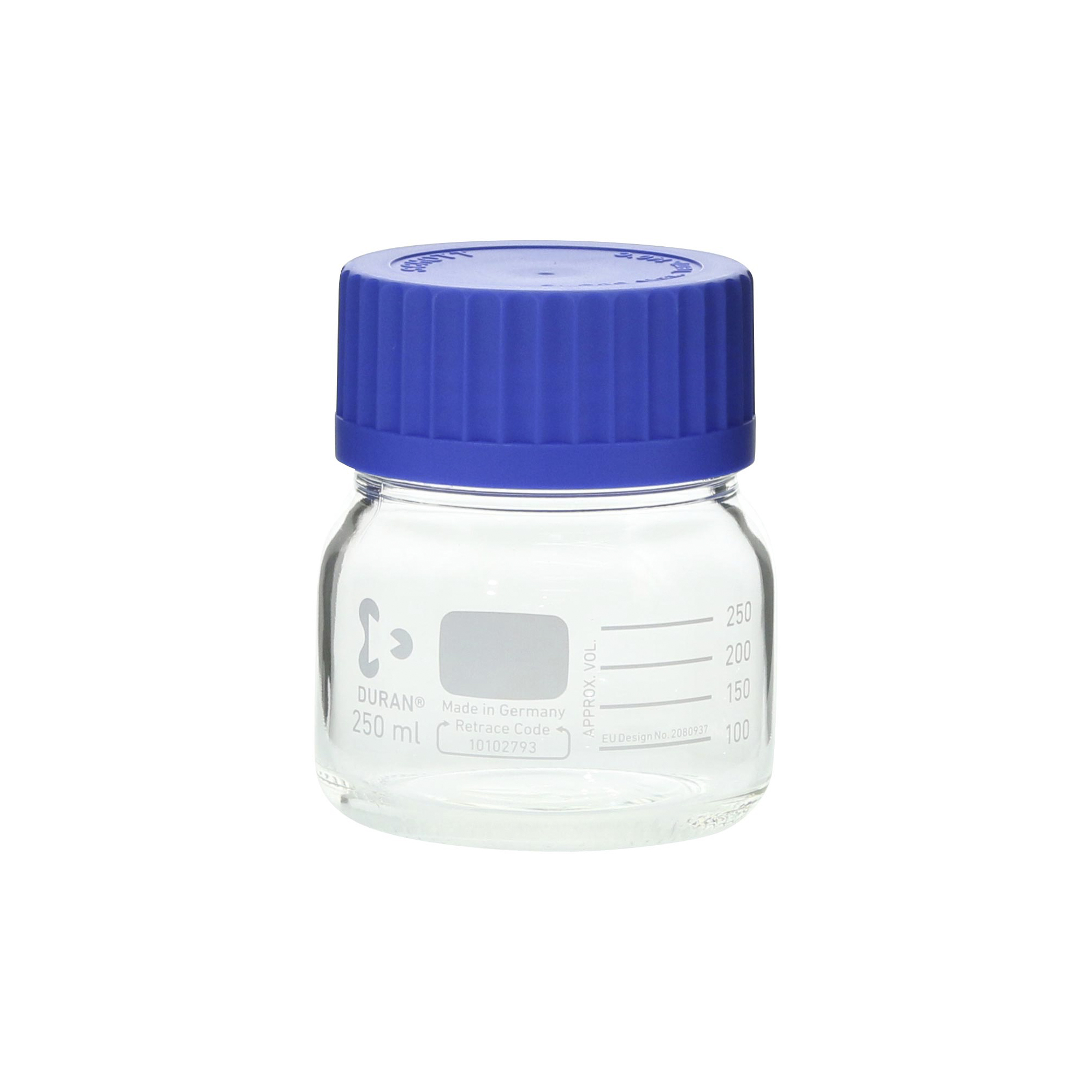柴田科学螺纹口瓶广口带蓝帽250mL