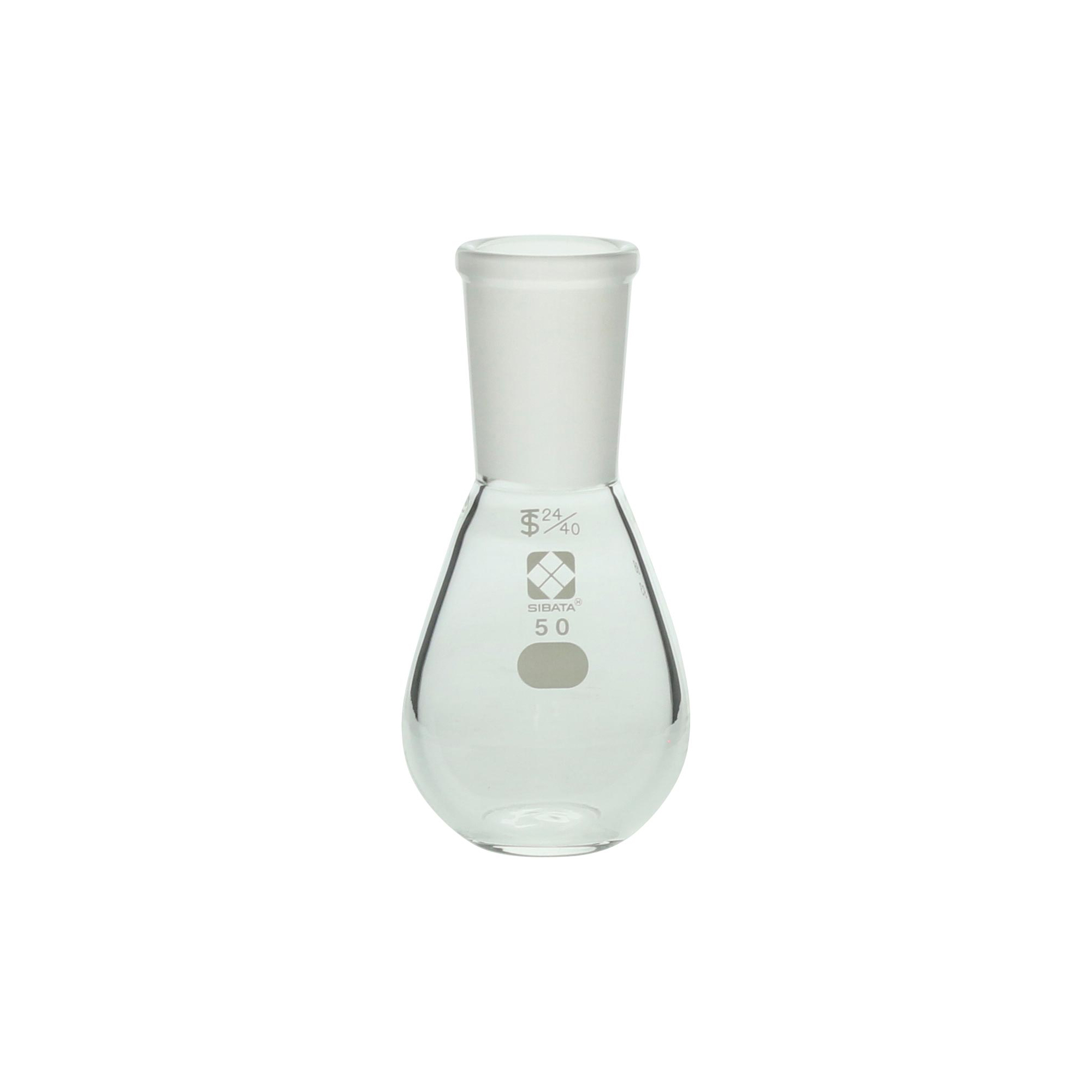 柴田科学共通滑合平底形烧瓶50mL24/40