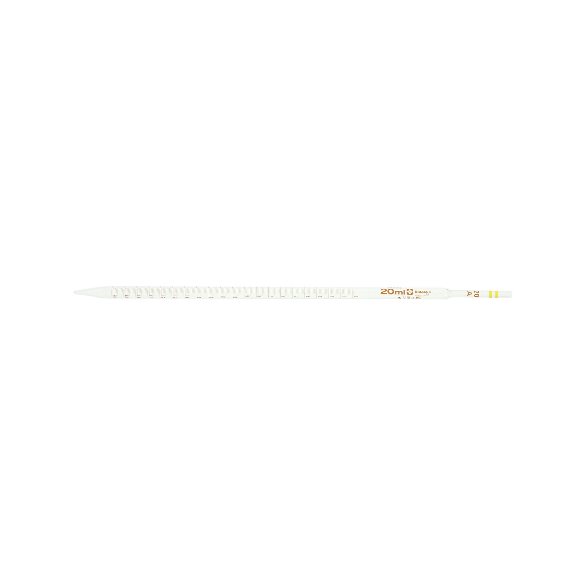 柴田科学雌移液管中间刻度超级等级20mL