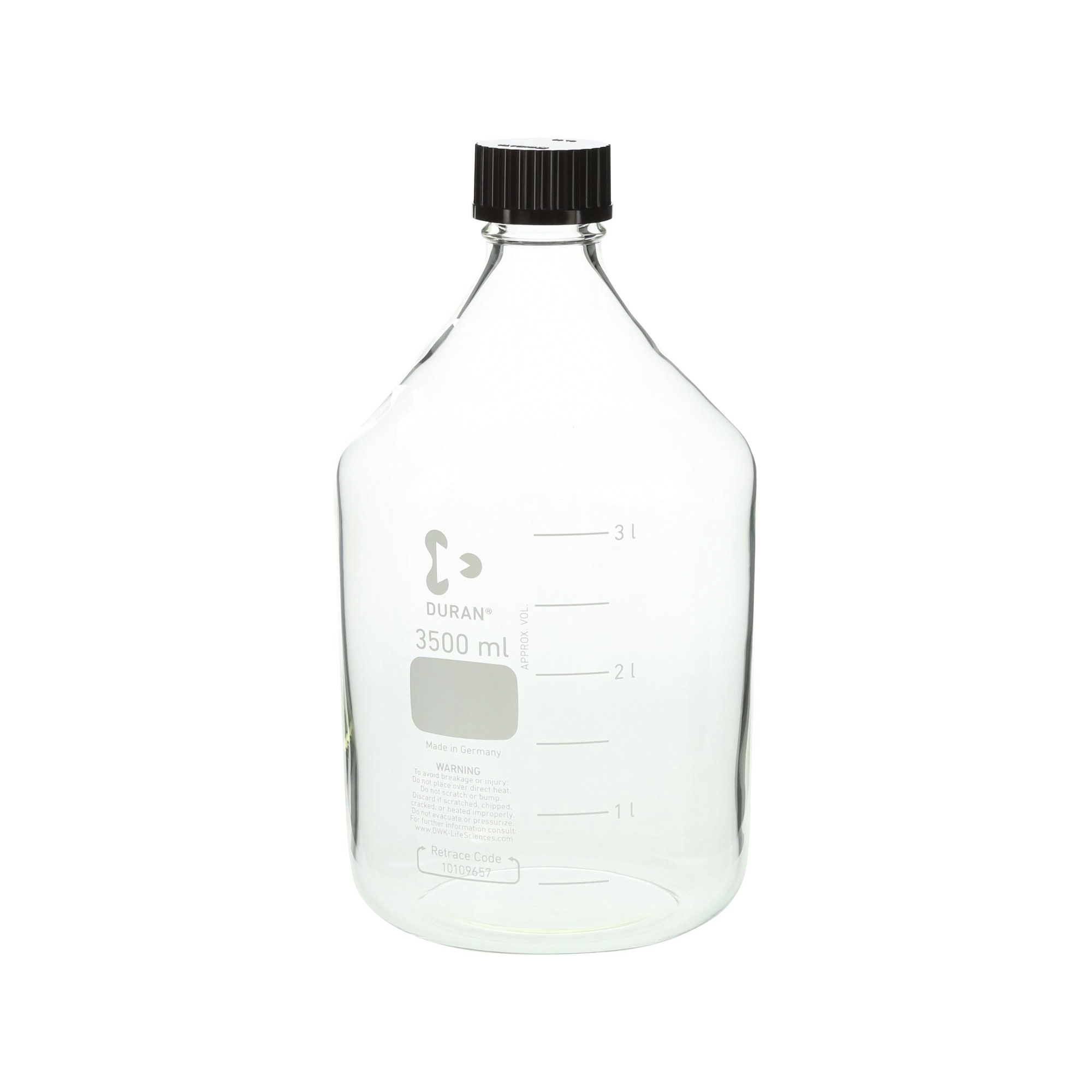 柴田科学螺纹口瓶（量瓶）带红帽3.5L