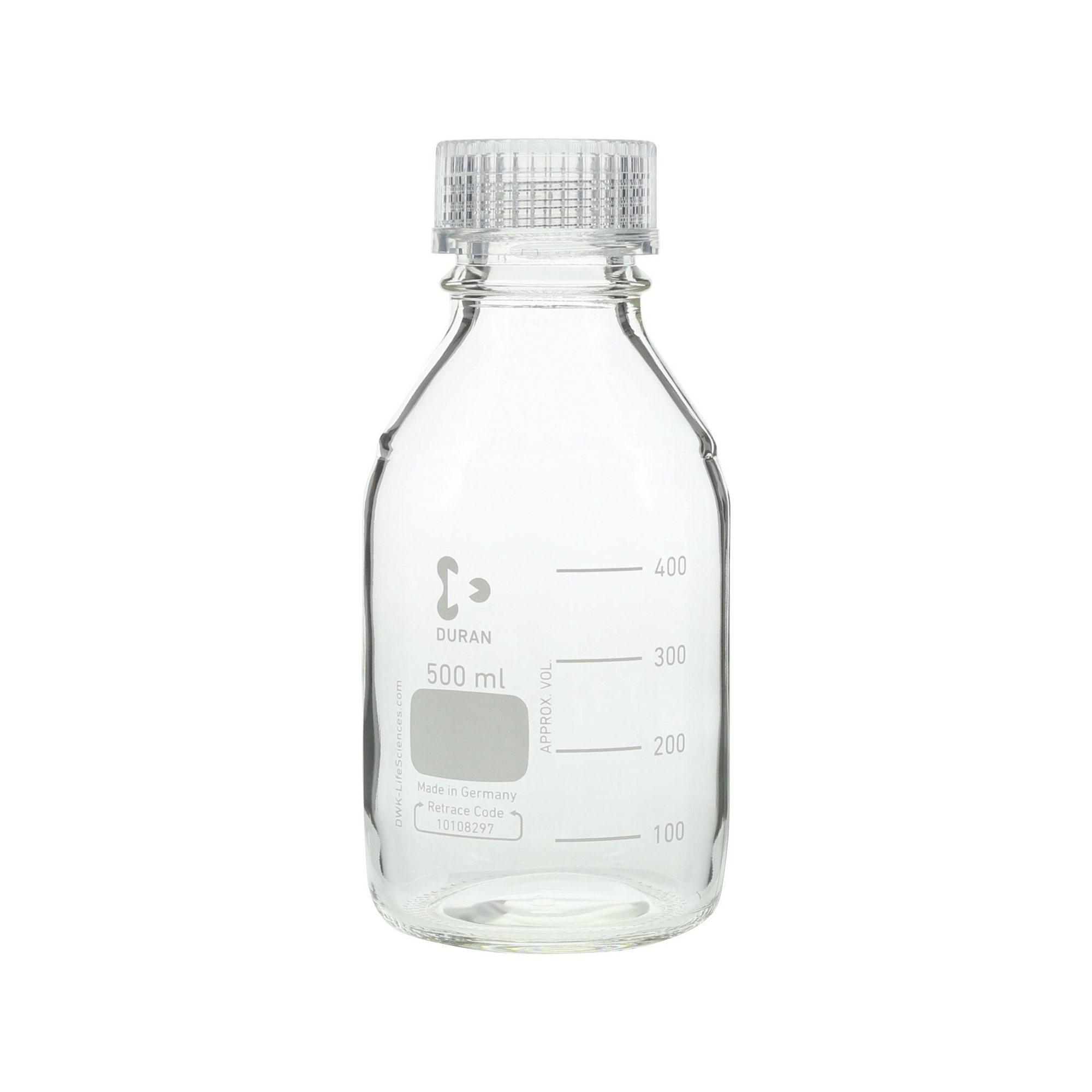 柴田科学螺纹口瓶透明帽500mL