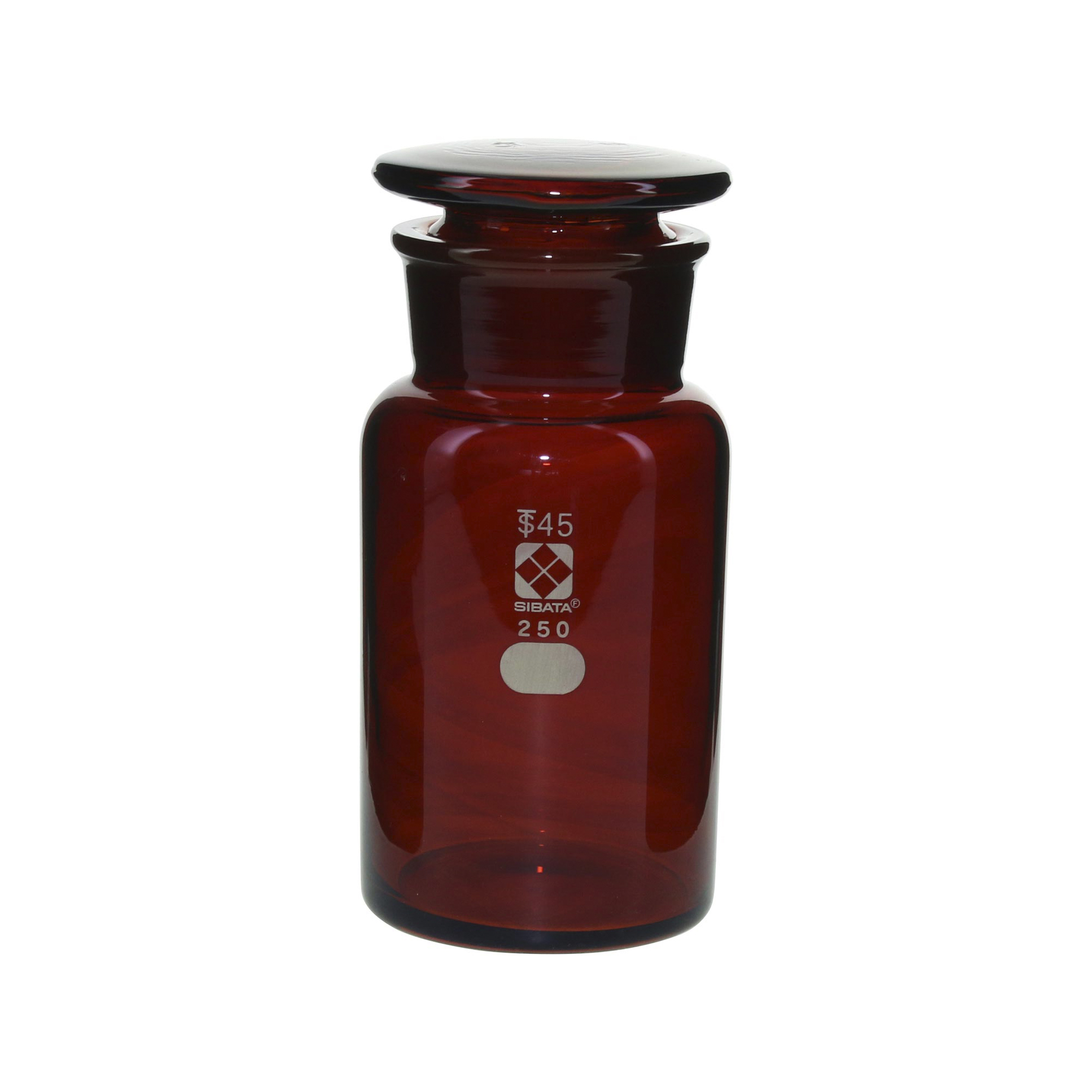 柴田科学试剂瓶广口茶褐色250mL