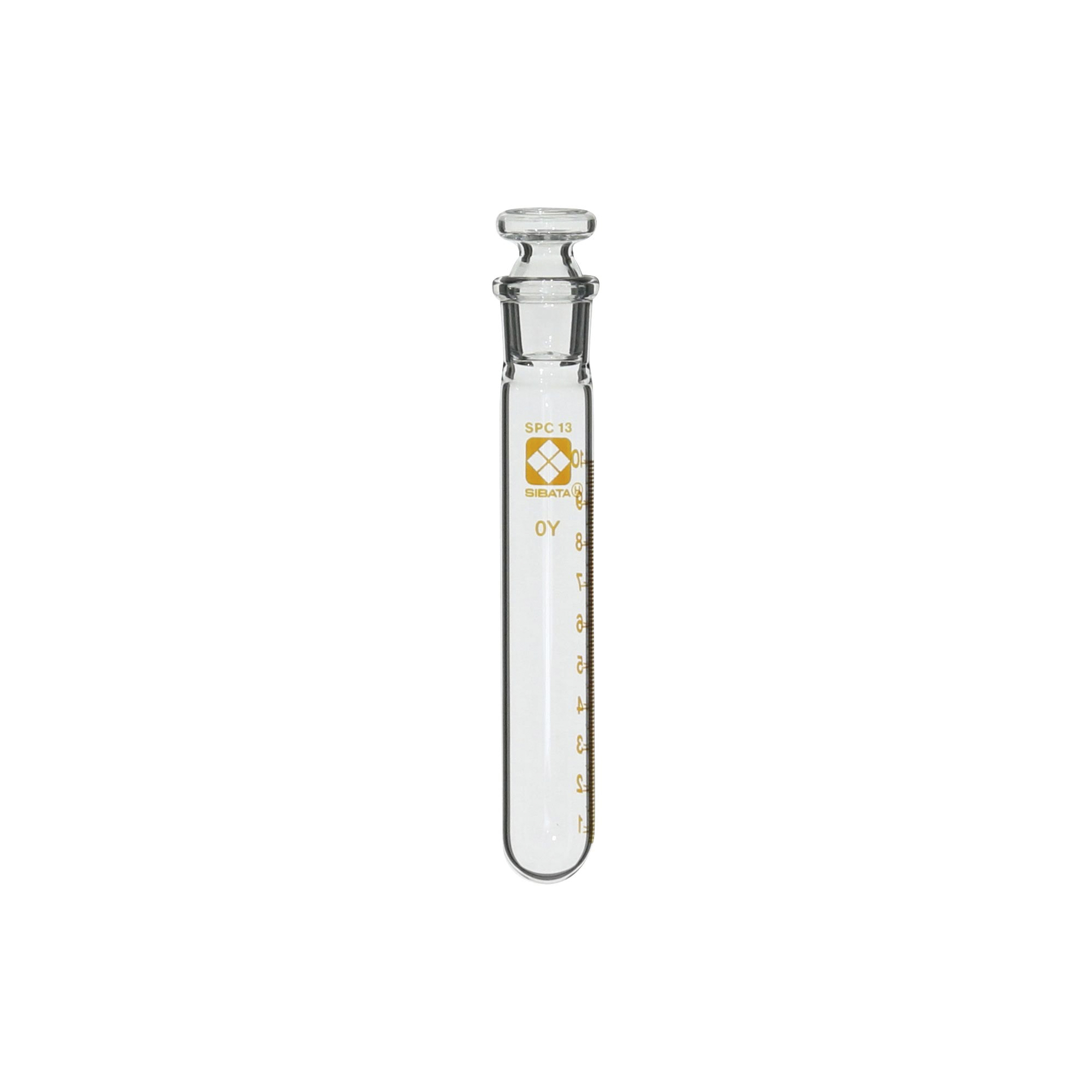 柴田科学SPC共栓离心沉淀管圆底形平栓付刻度10mL
