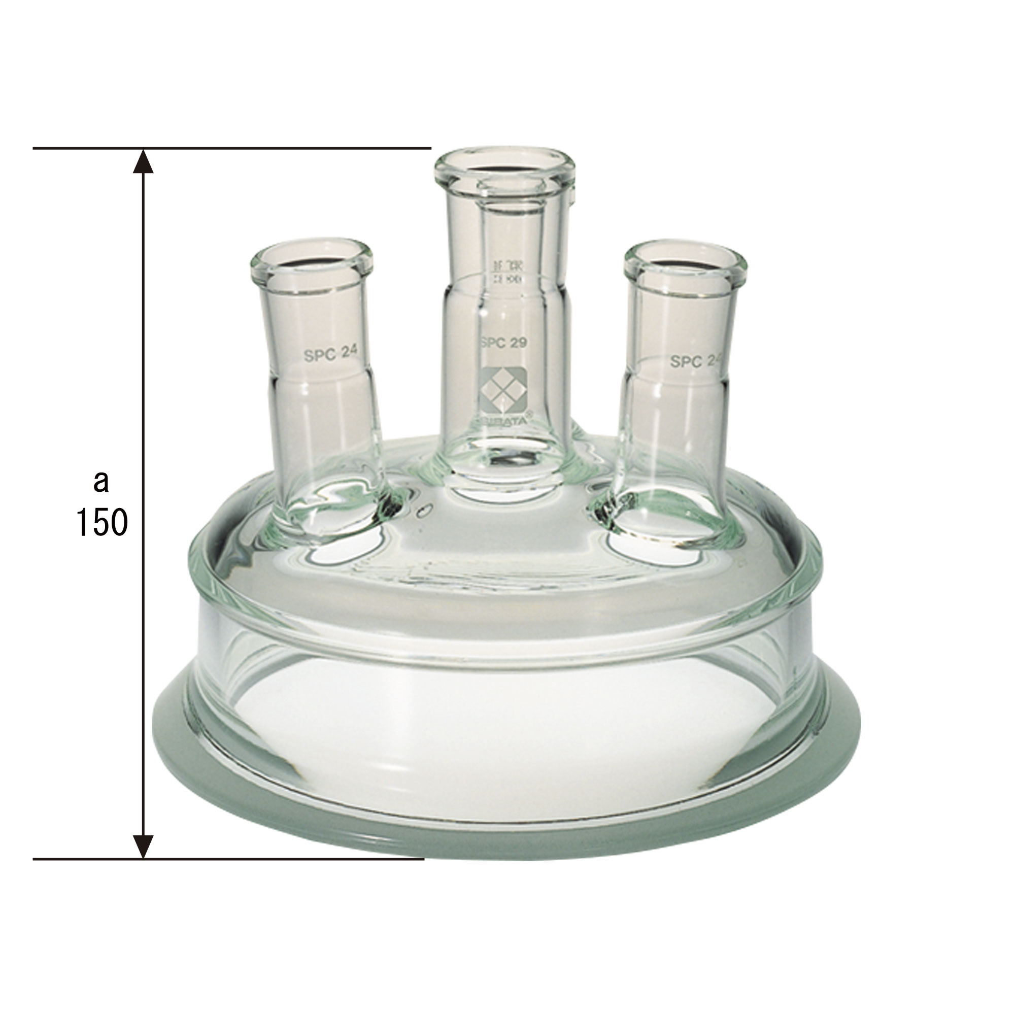 柴田科学SPC可分离罩带式（SCHOTT型）150mm4口29/42-24/40×3