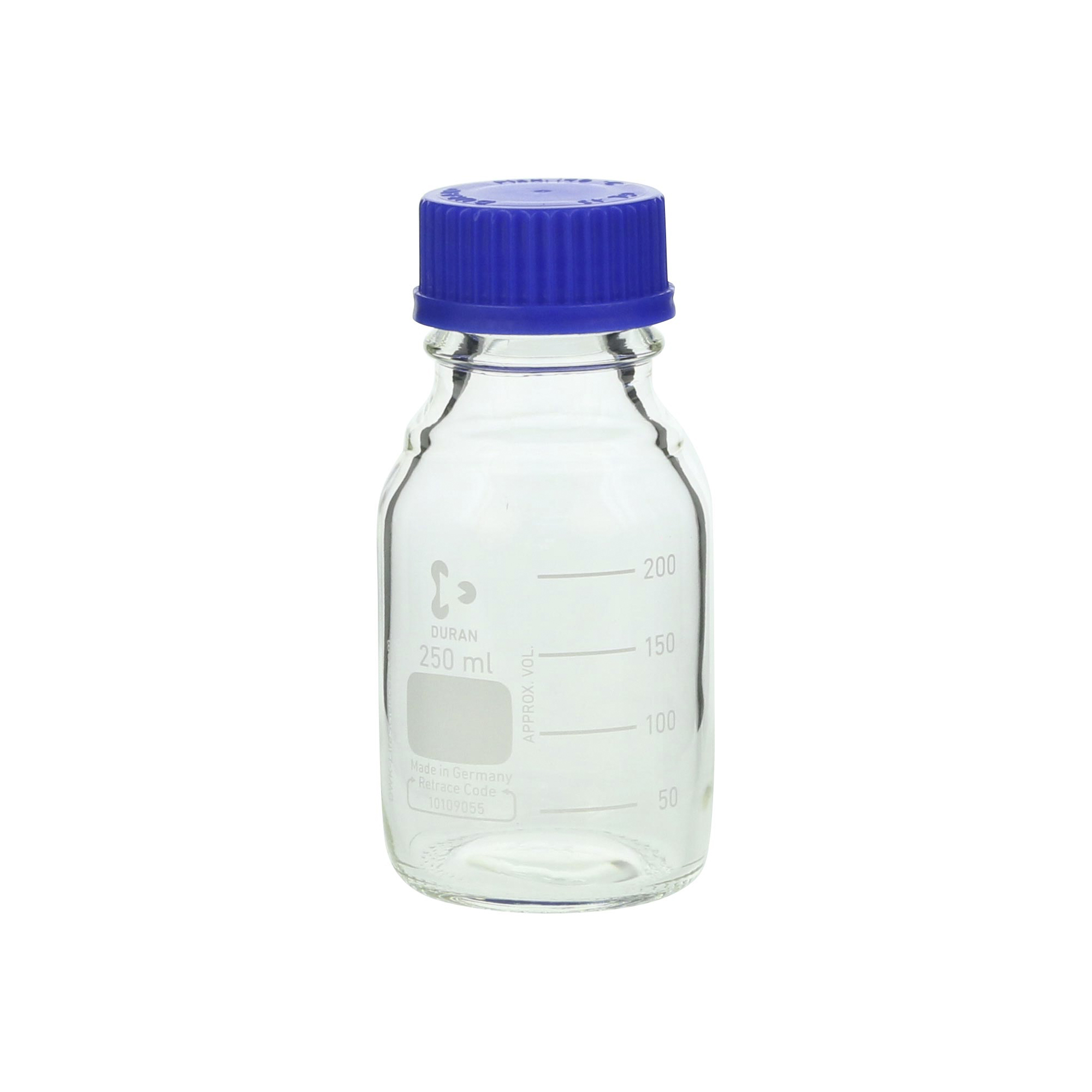 柴田科学螺纹口瓶带蓝帽250mL