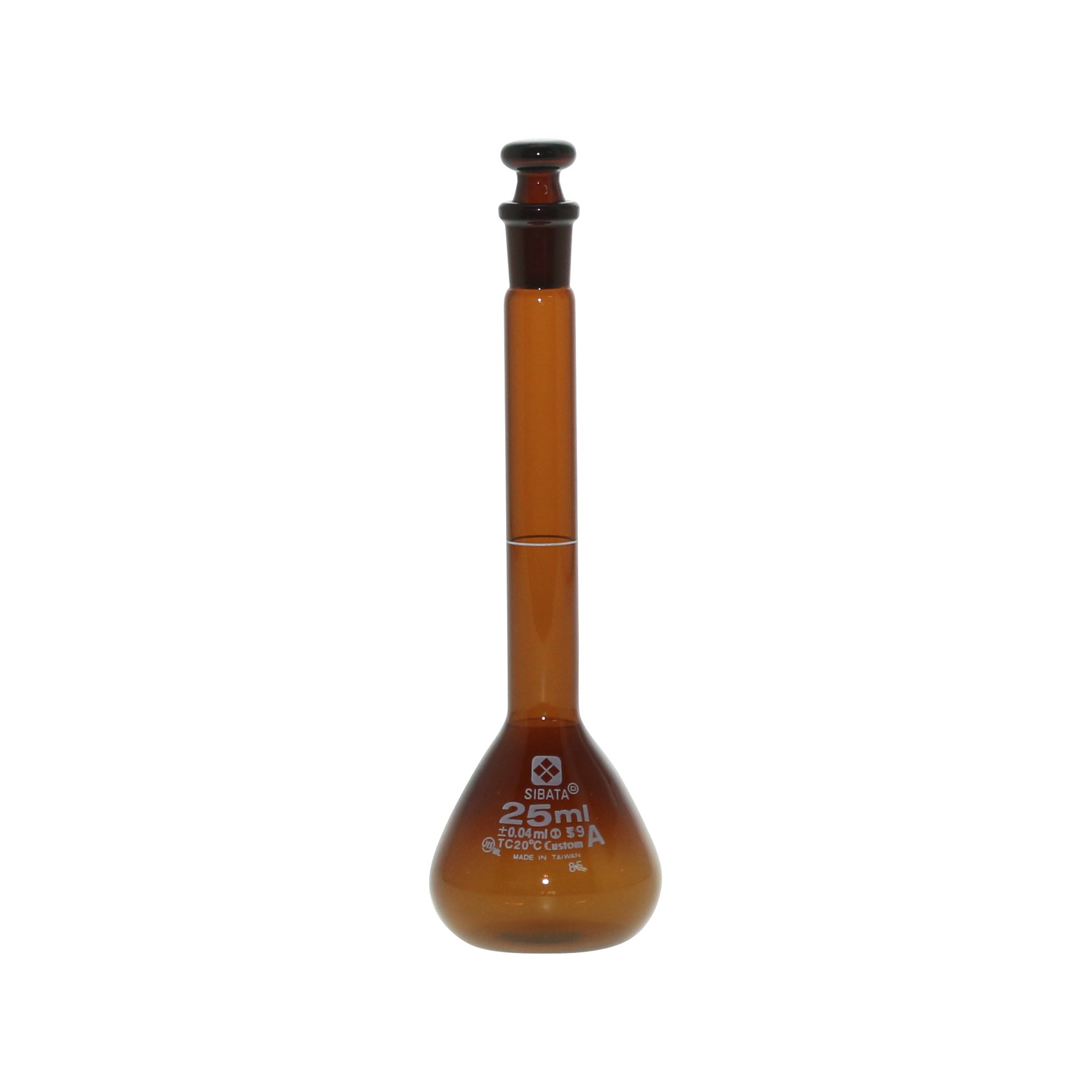 柴田科学梅斯烧瓶茶褐色定制A25mL