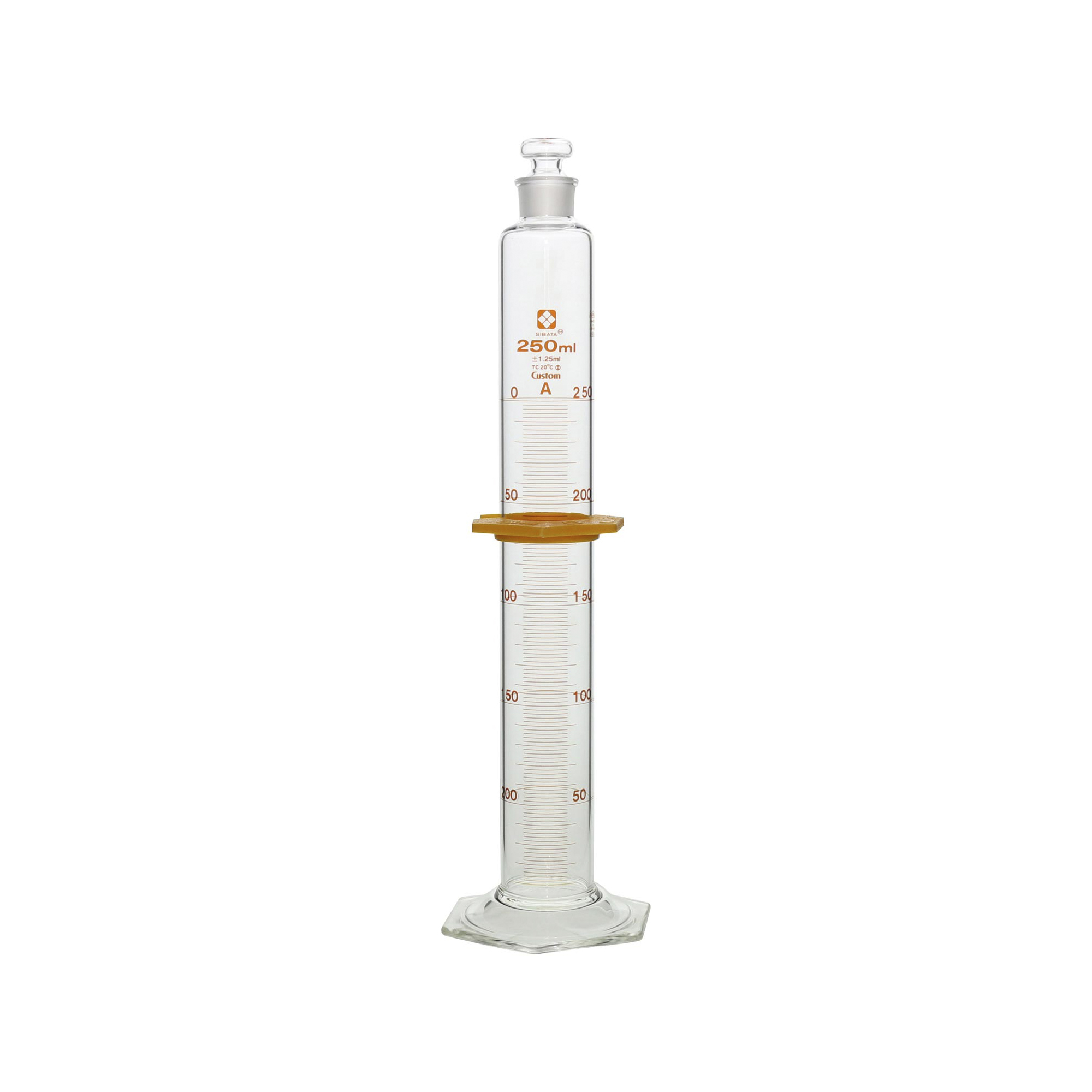 柴田科学有栓量筒定制A250mL