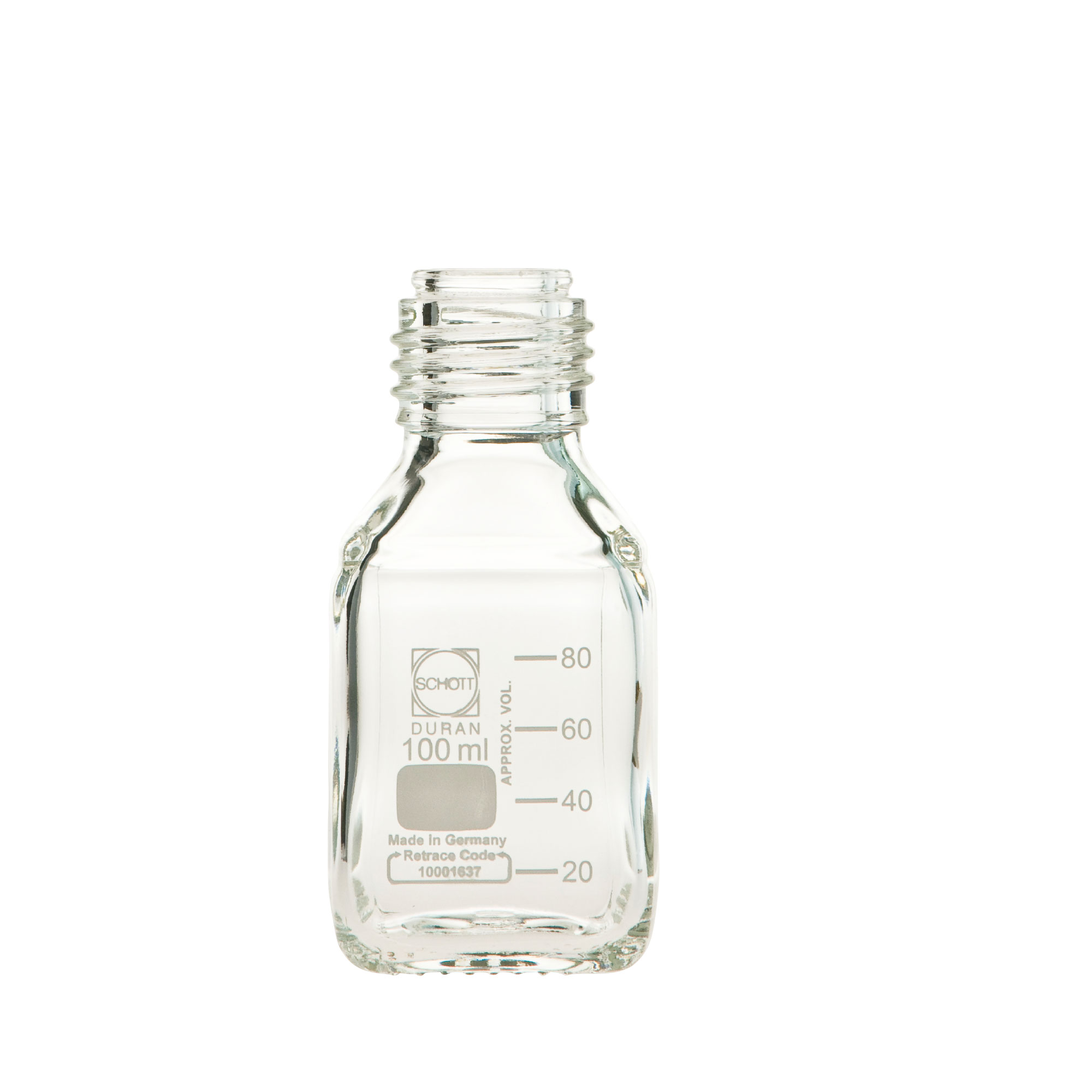 仅柴田科学螺纹口角瓶100ml
