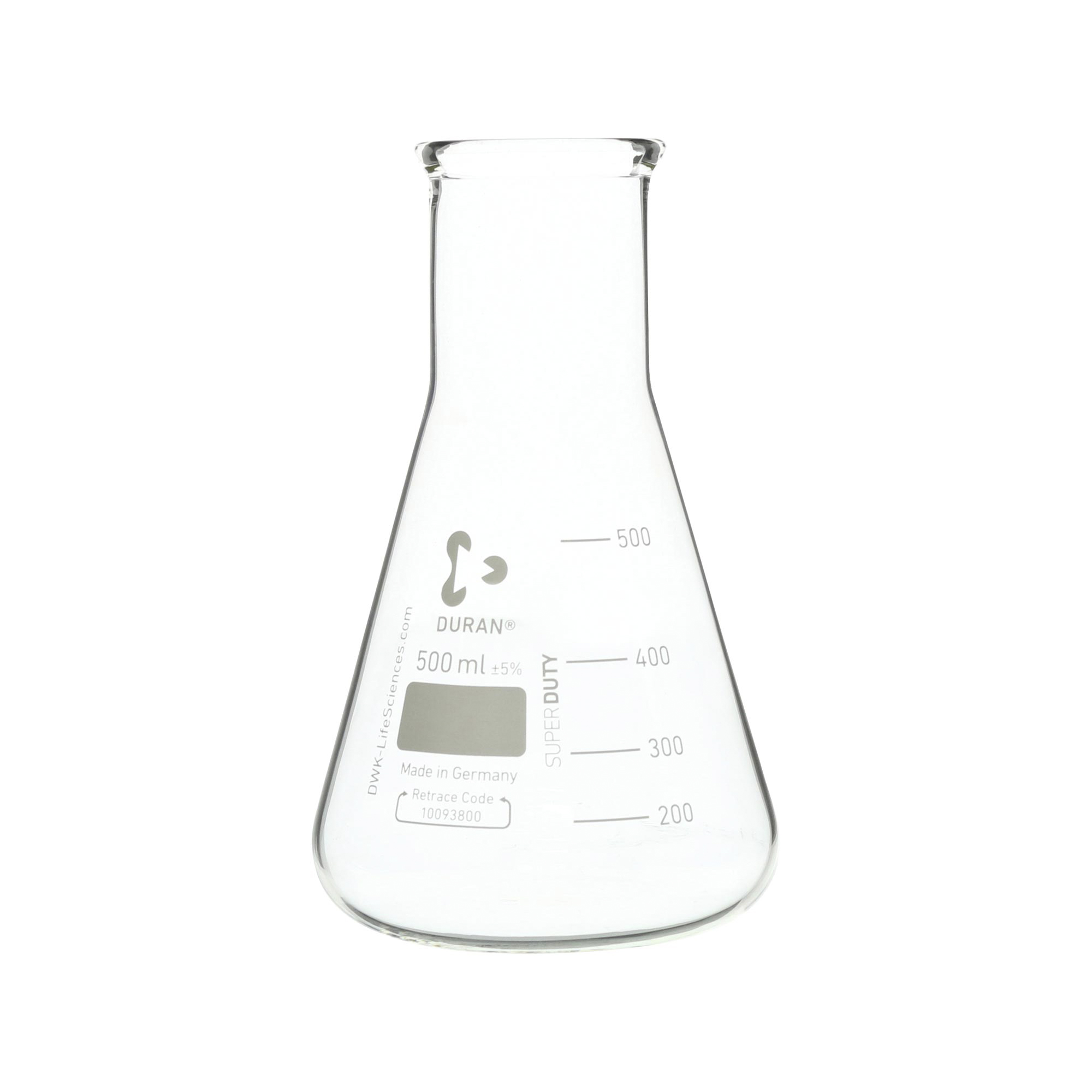 柴田科学超级厚三角烧瓶广口500mL