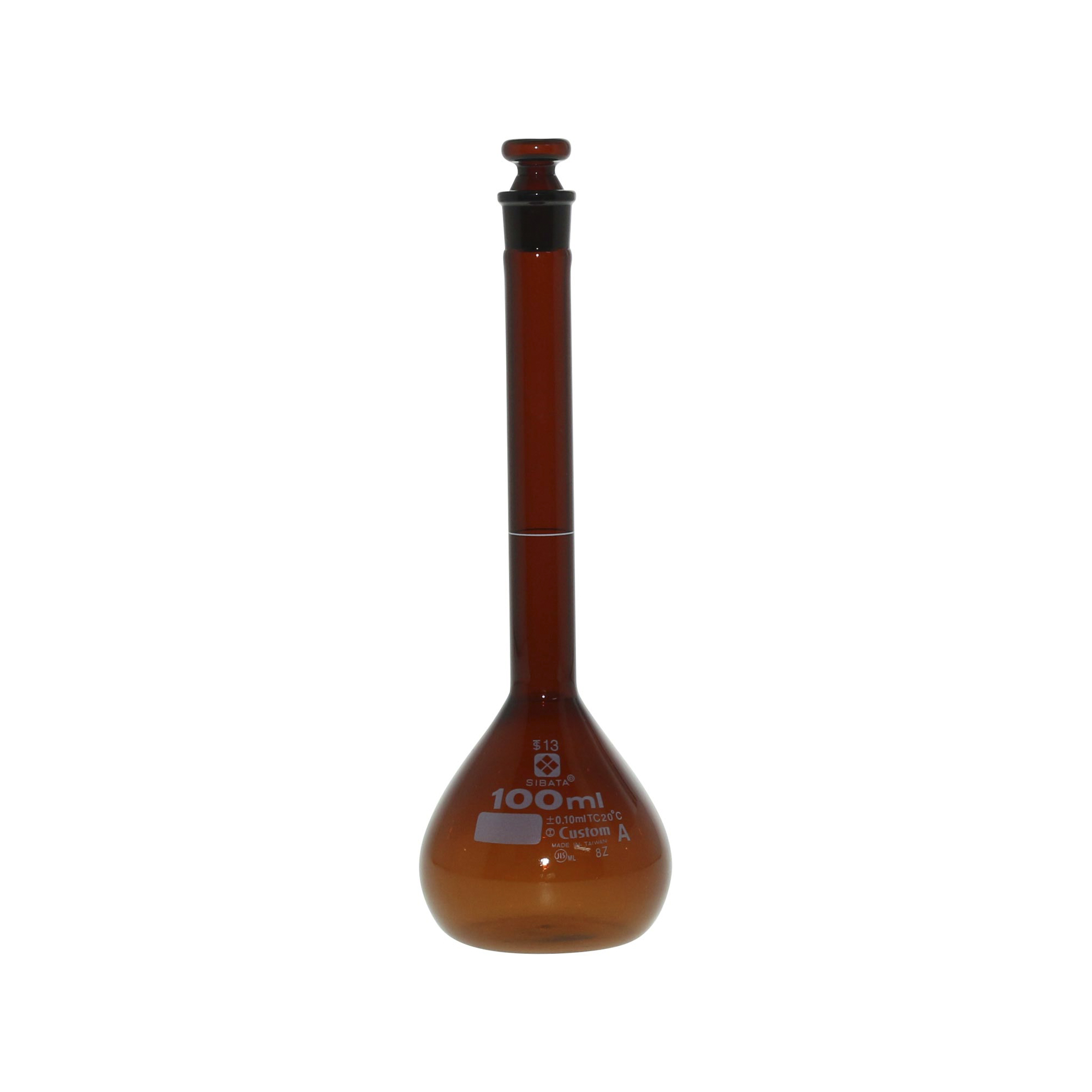 柴田科学梅斯烧瓶茶褐色定制A100mL