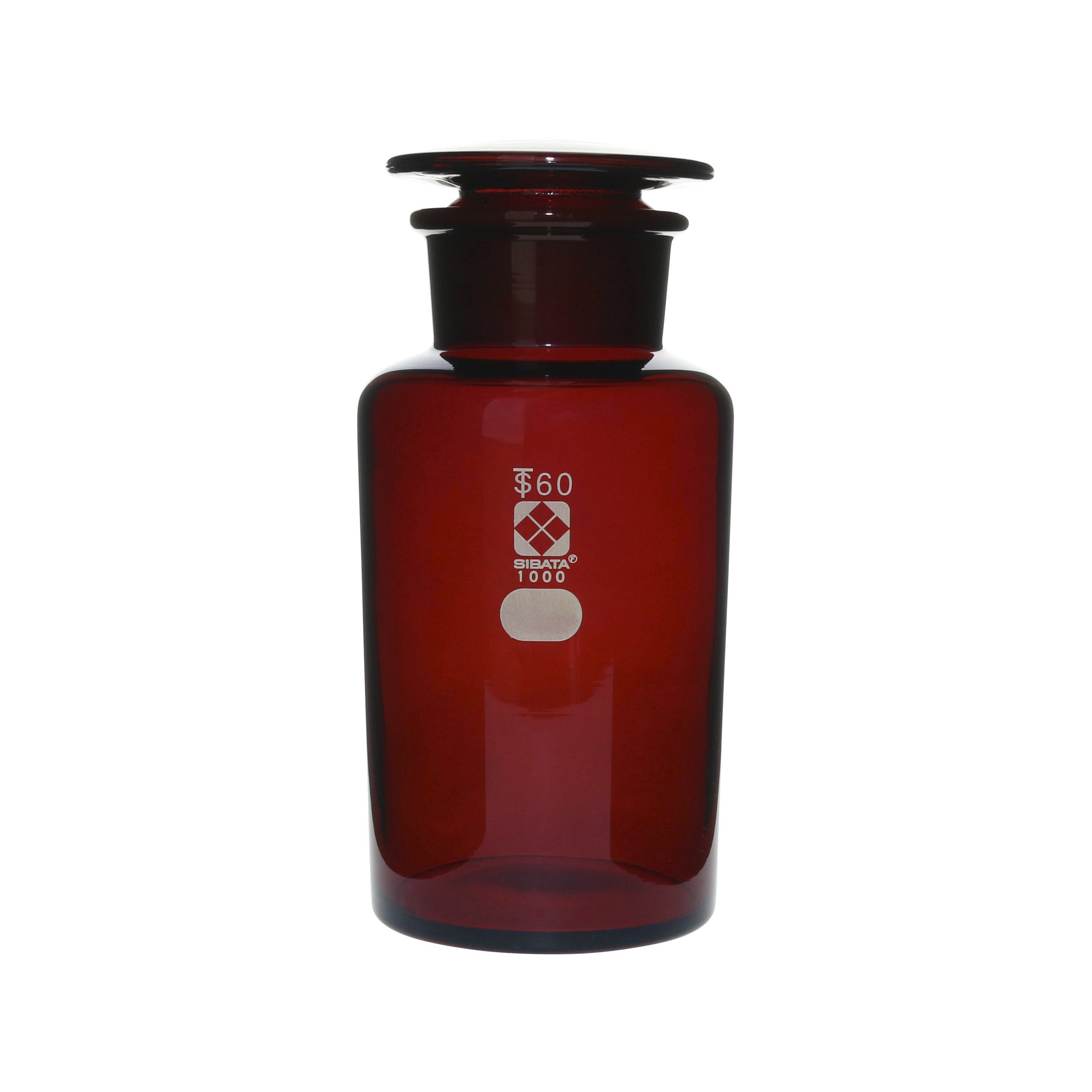 柴田科学试剂瓶广口茶褐色1L