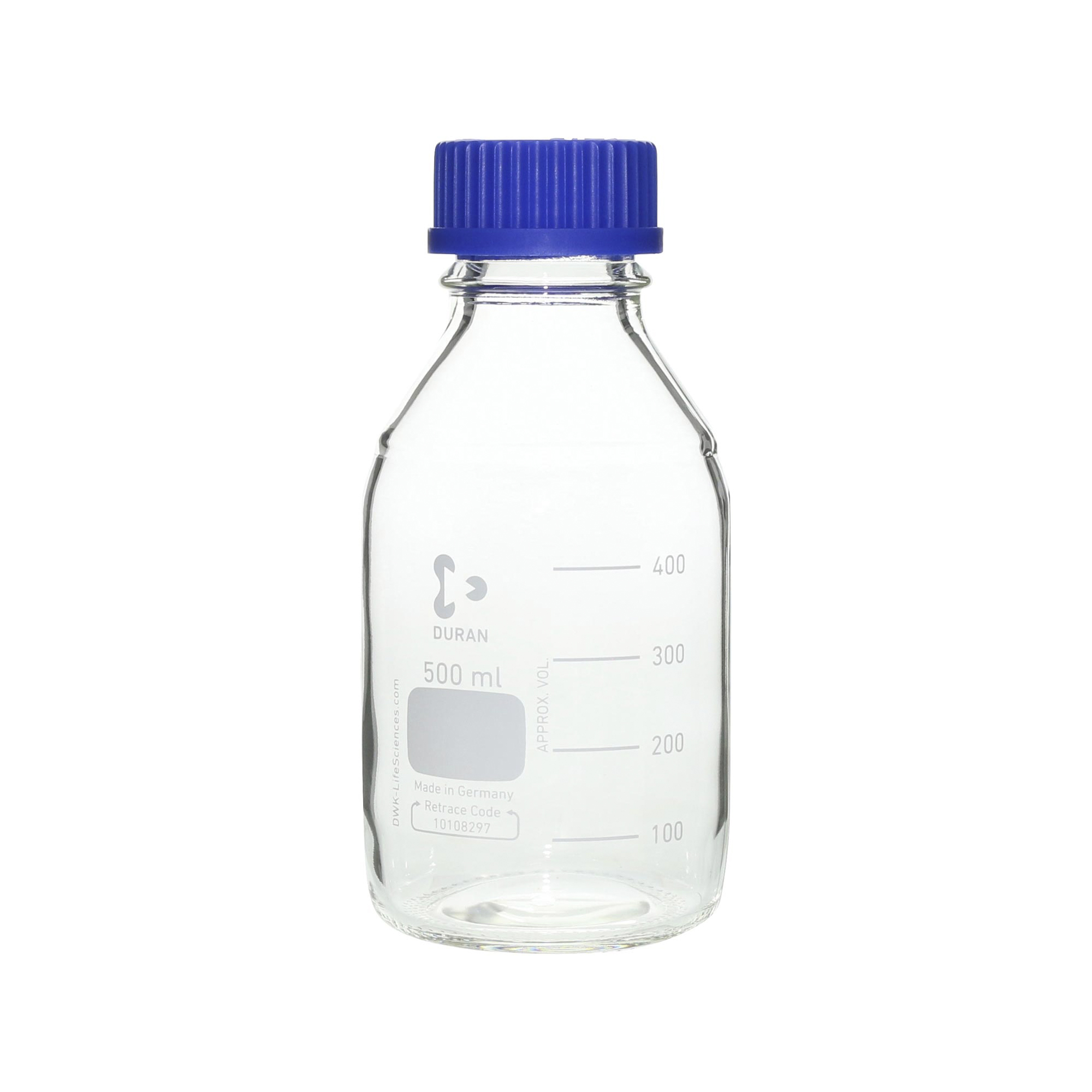 柴田科学螺纹口瓶带蓝帽500mL