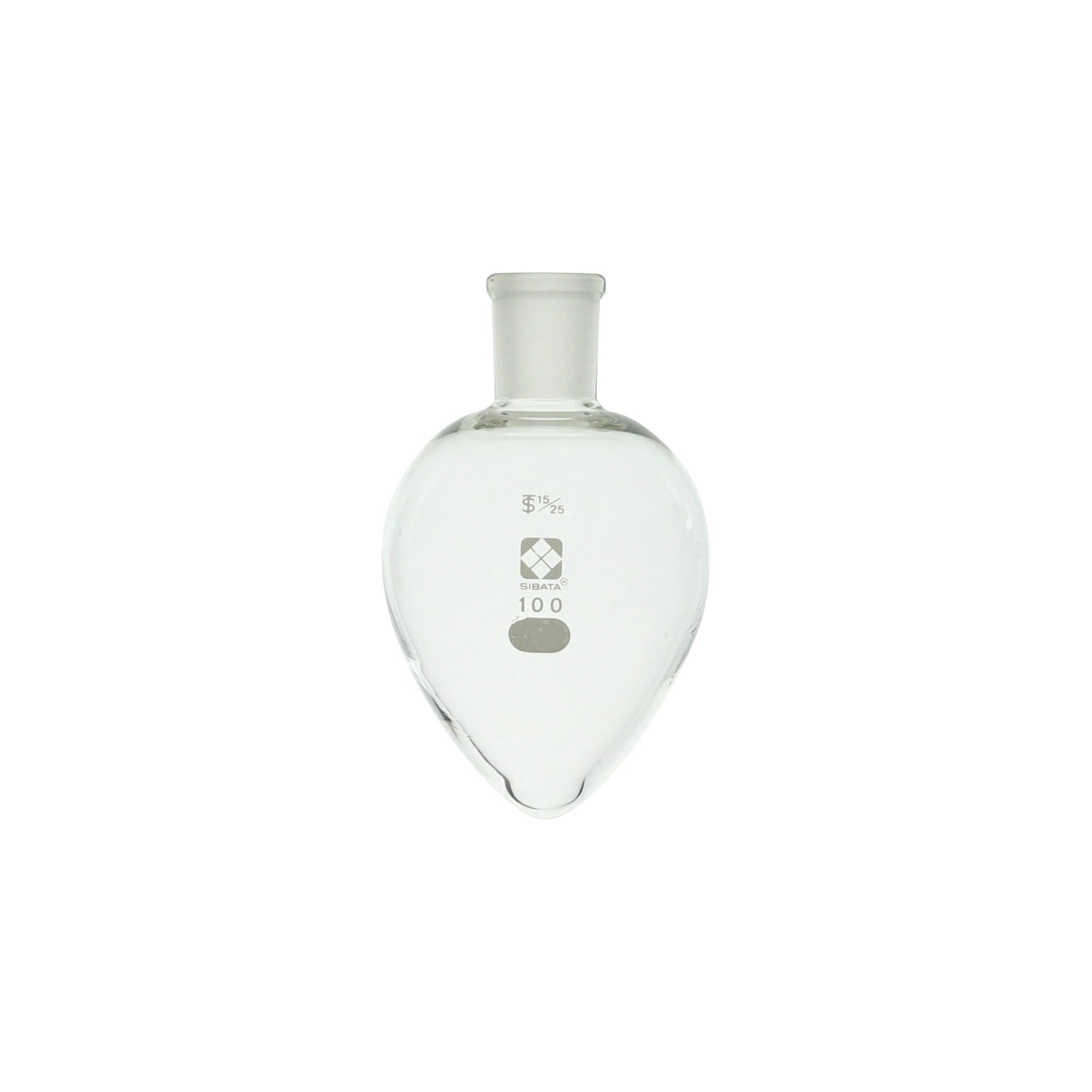 柴田科学共通滑合梨形烧瓶100mL15/25