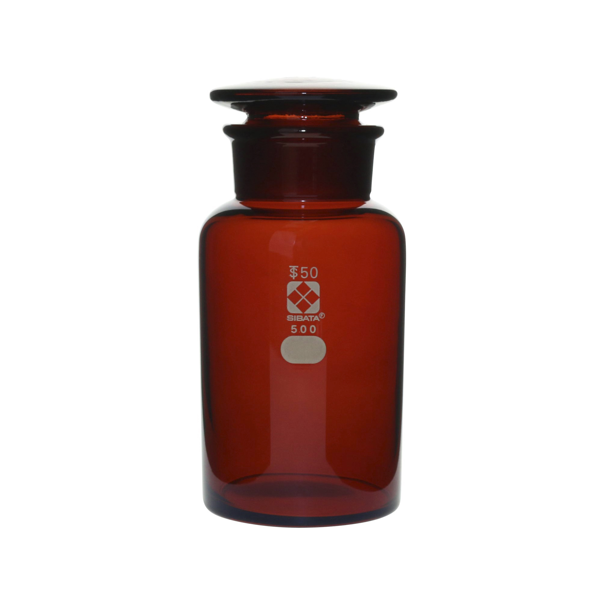 柴田科学试剂瓶广口茶褐色500mL