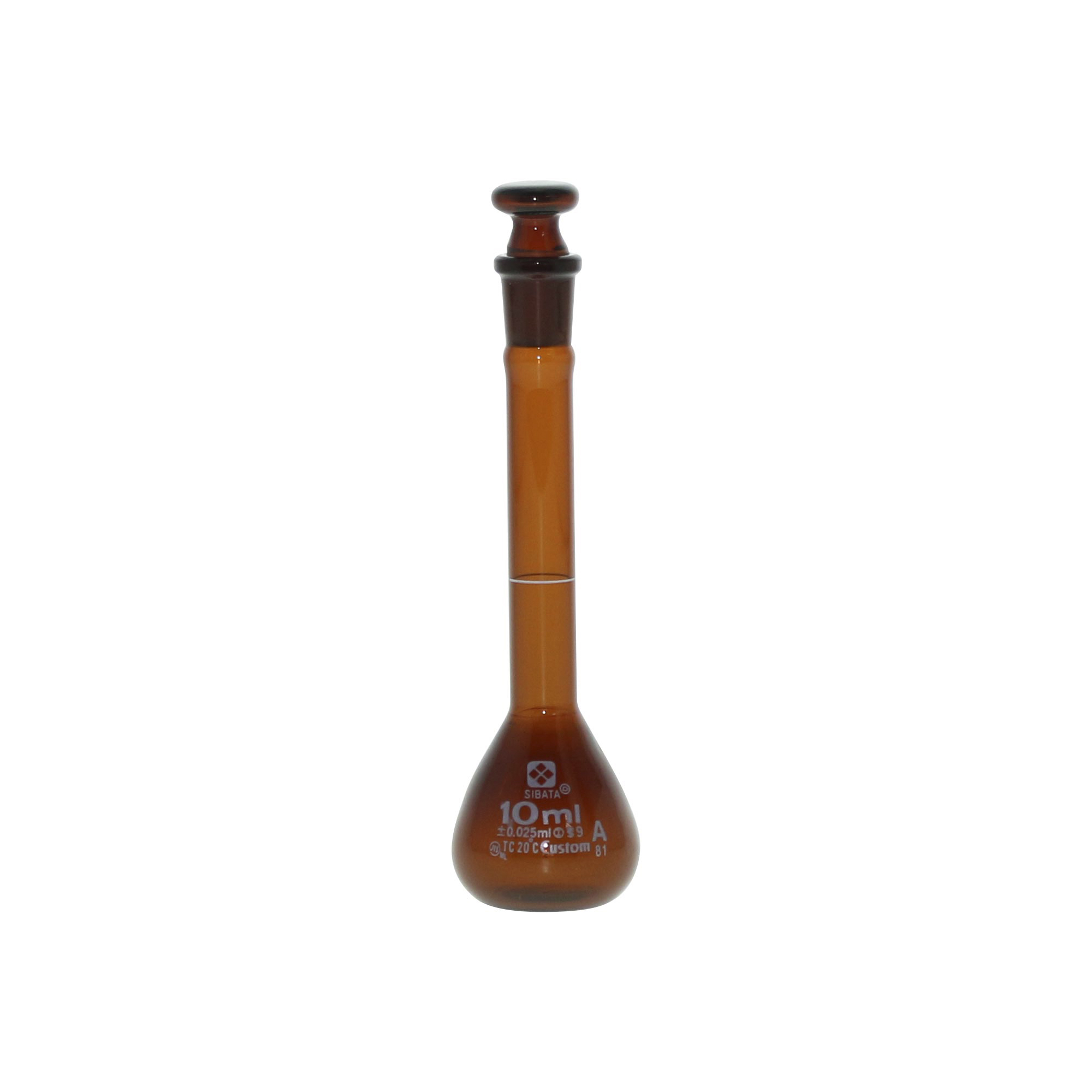 柴田科学梅斯烧瓶茶褐色定制A10mL