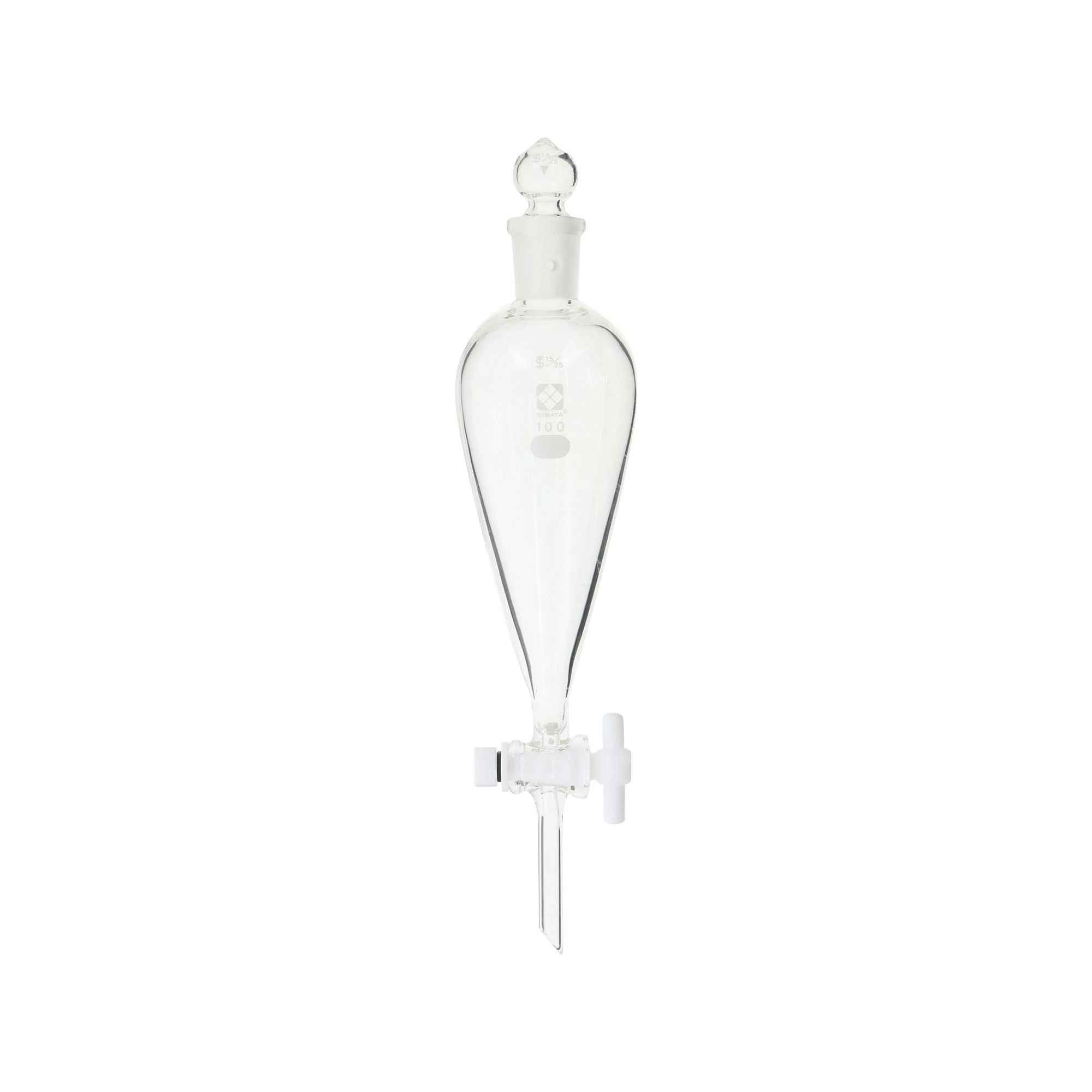 柴田科学分液低槽型PTFE旋塞付100mL