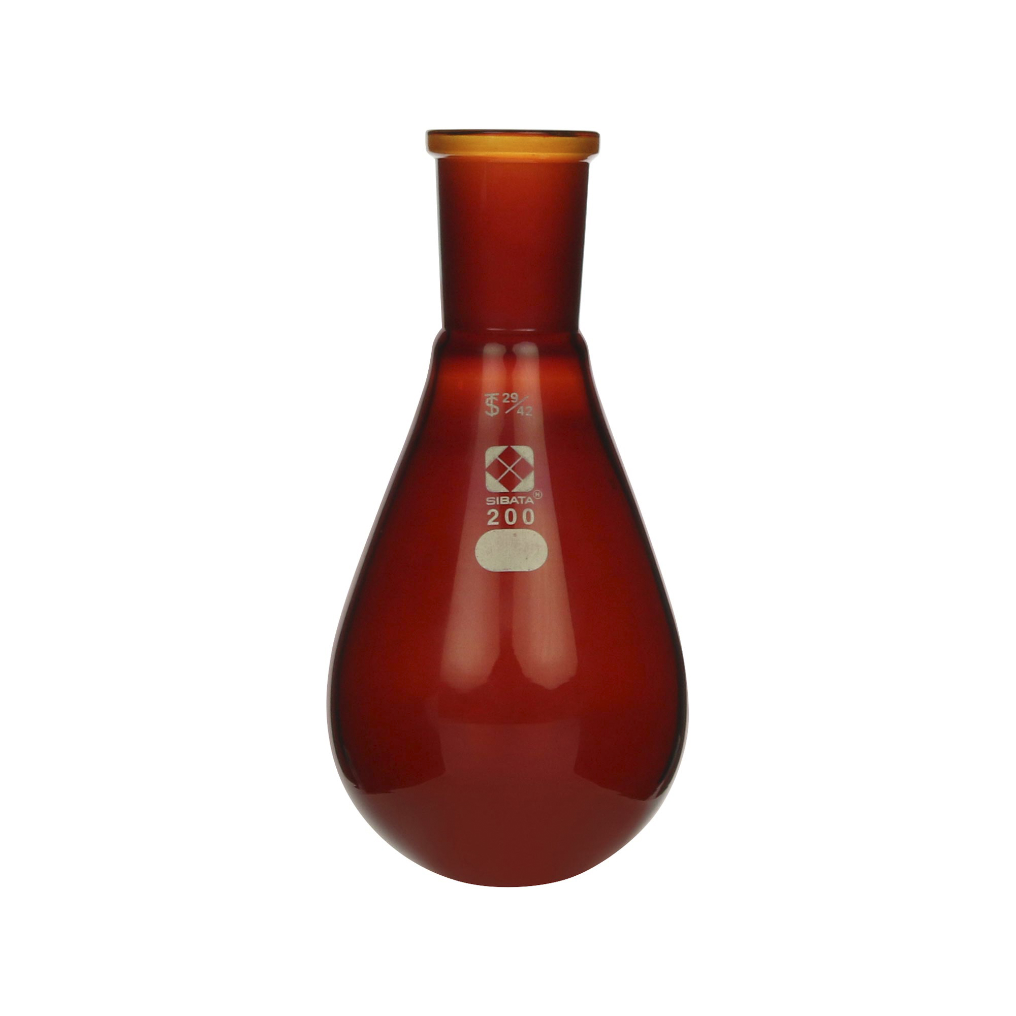 柴田科学共通滑动形烧瓶茶褐色200mL29/42