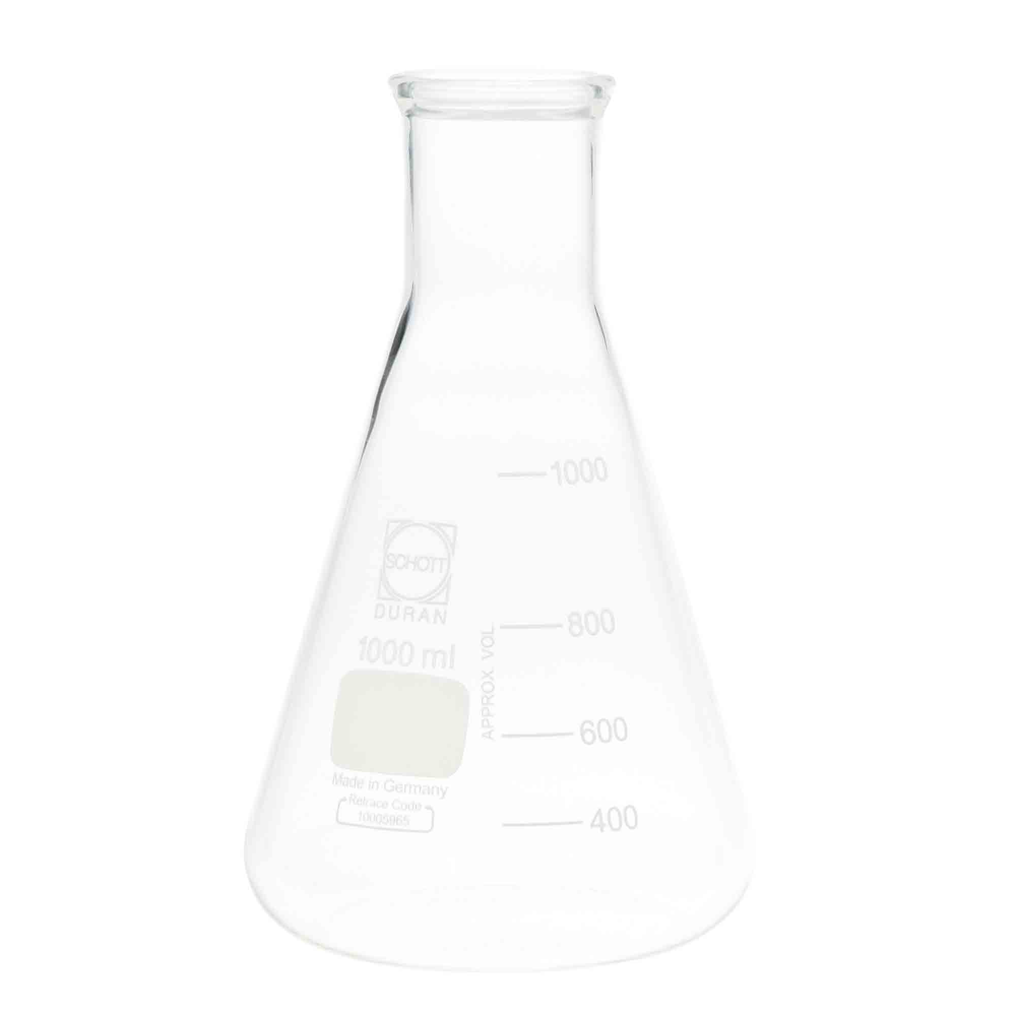 柴田科学超厚三角烧瓶广口1L