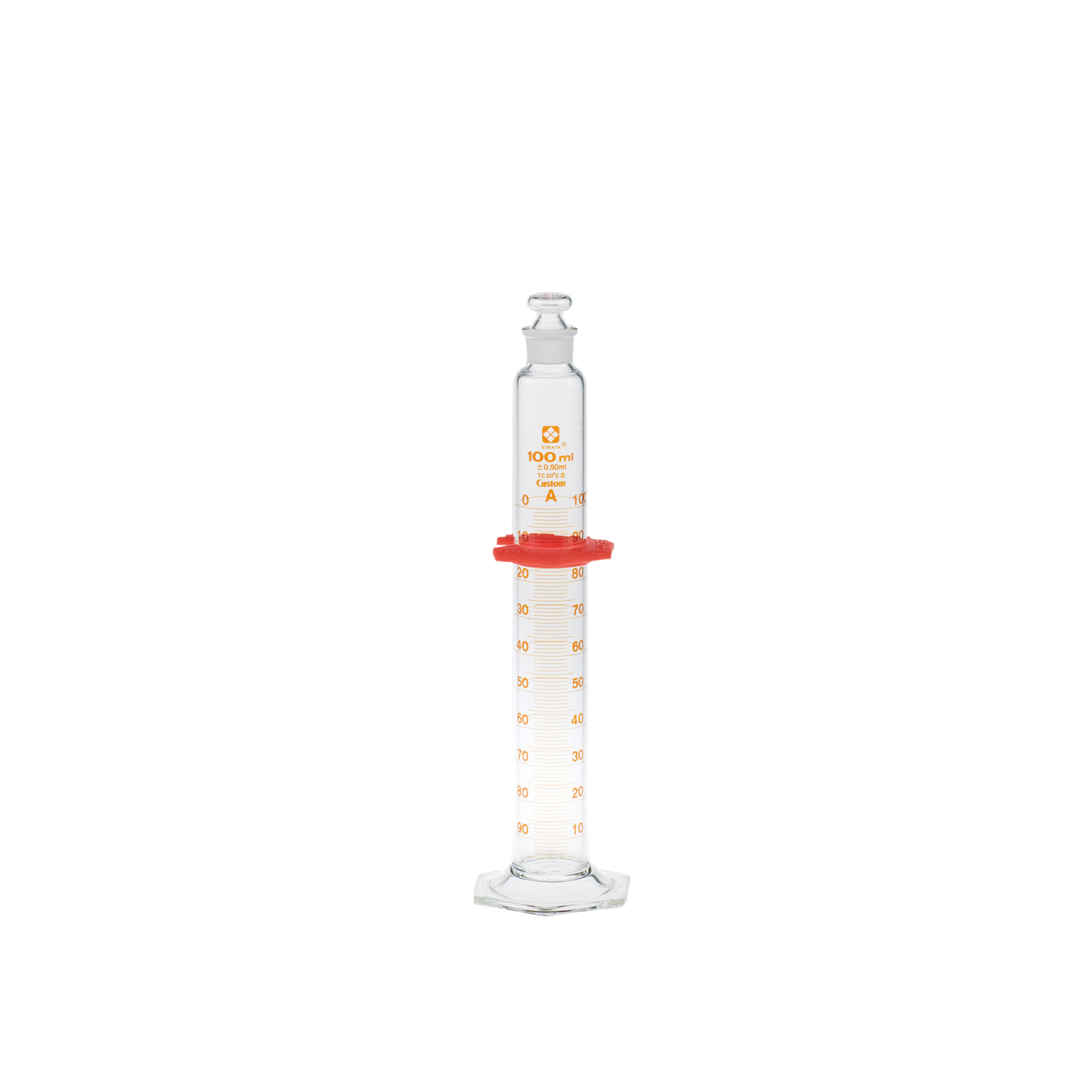 柴田科学有栓量筒定制A100mL