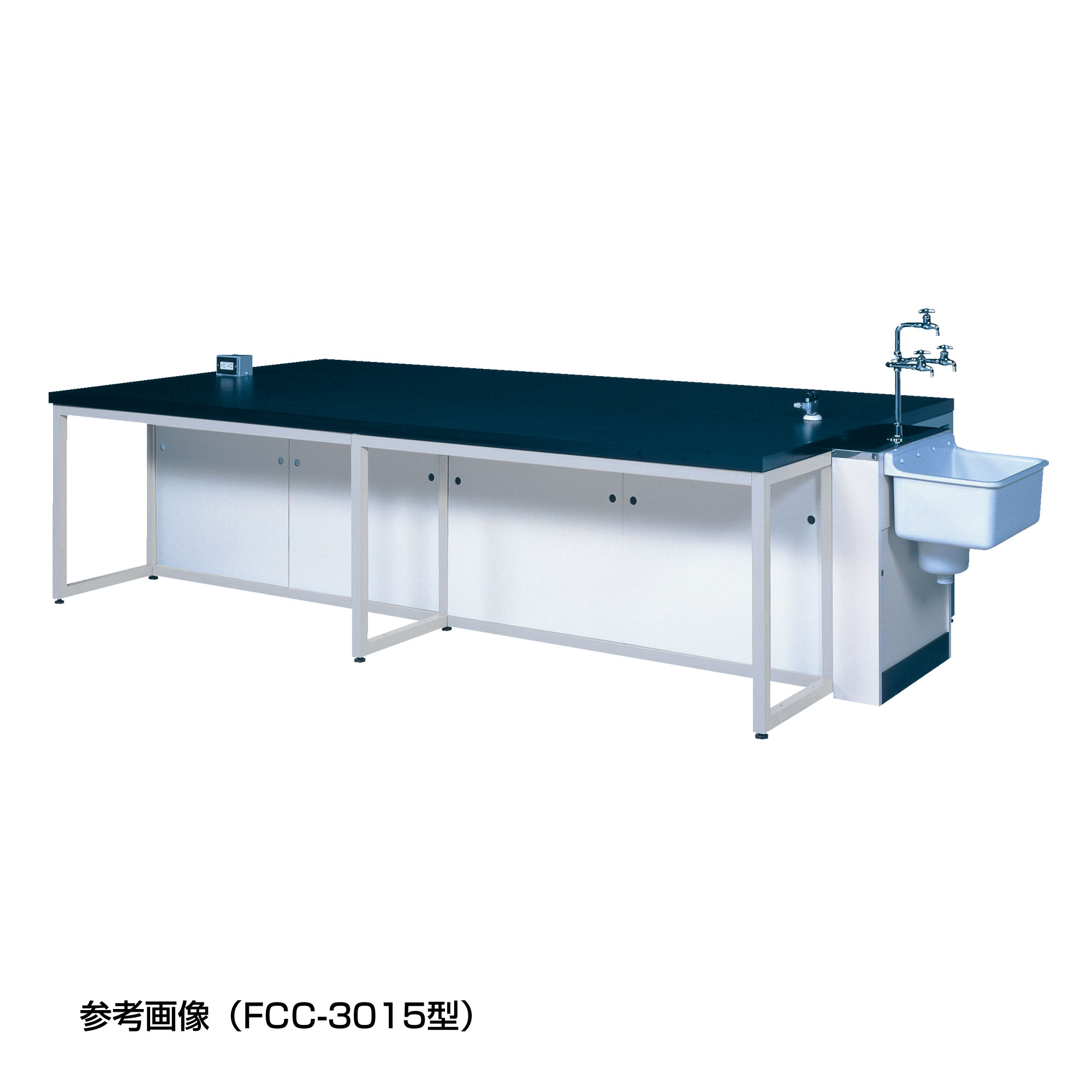 柴田科学中央实验台钢框架制（带陶制流动）FCC-2415型