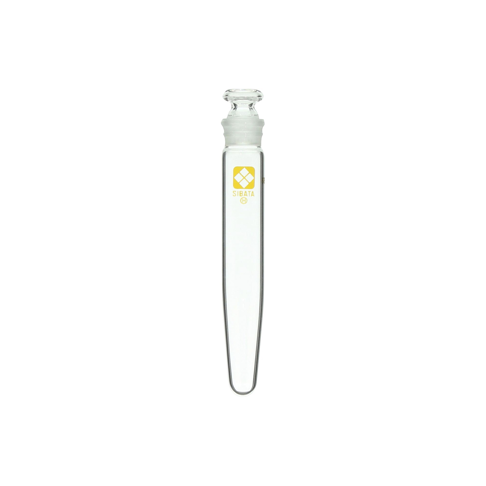 柴田科学共通滑合共栓离心沉淀管圆锥形平栓付刻度无10mL12/10