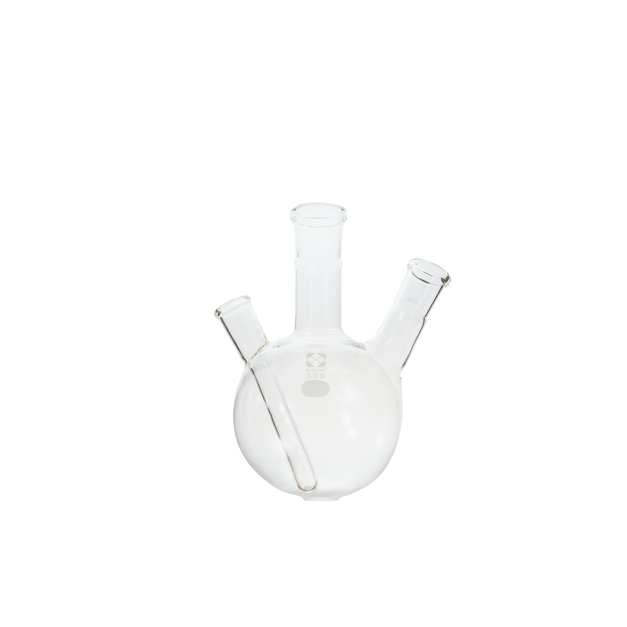 柴田科学SPC二口圆底烧瓶温度计用封入管付300mL
