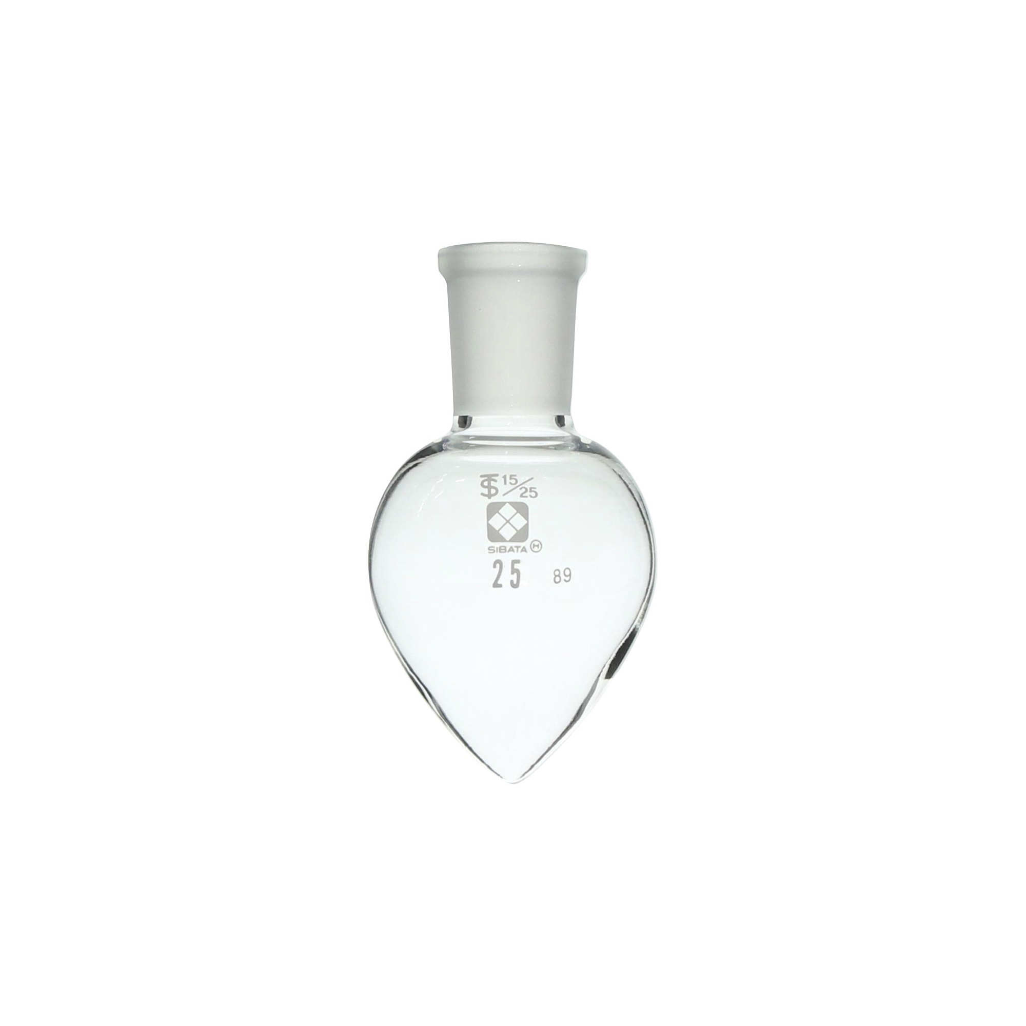柴田科学共通滑合梨形烧瓶25 mL 15/25
