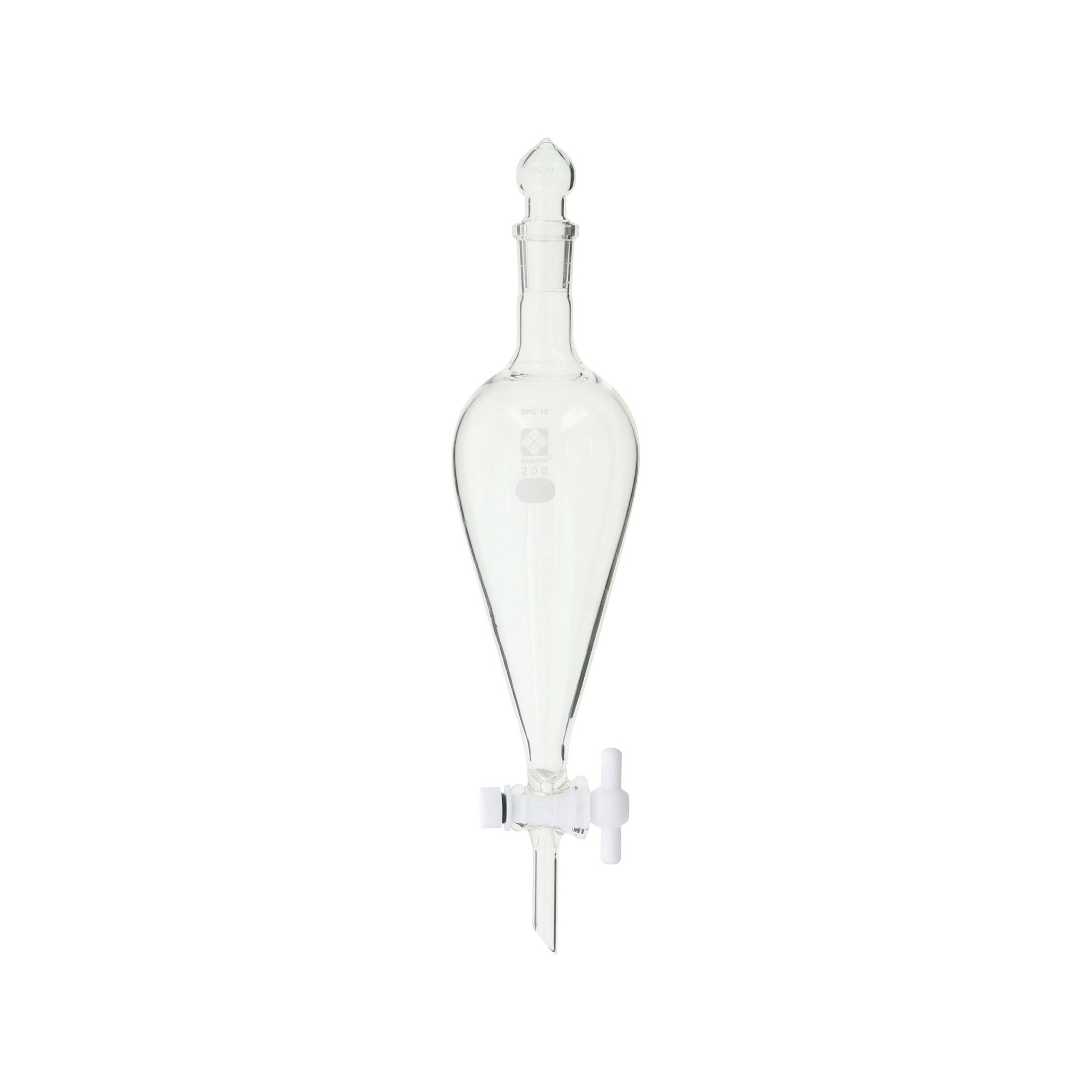 柴田科学SPC分液低槽型PTFE旋塞付200mL