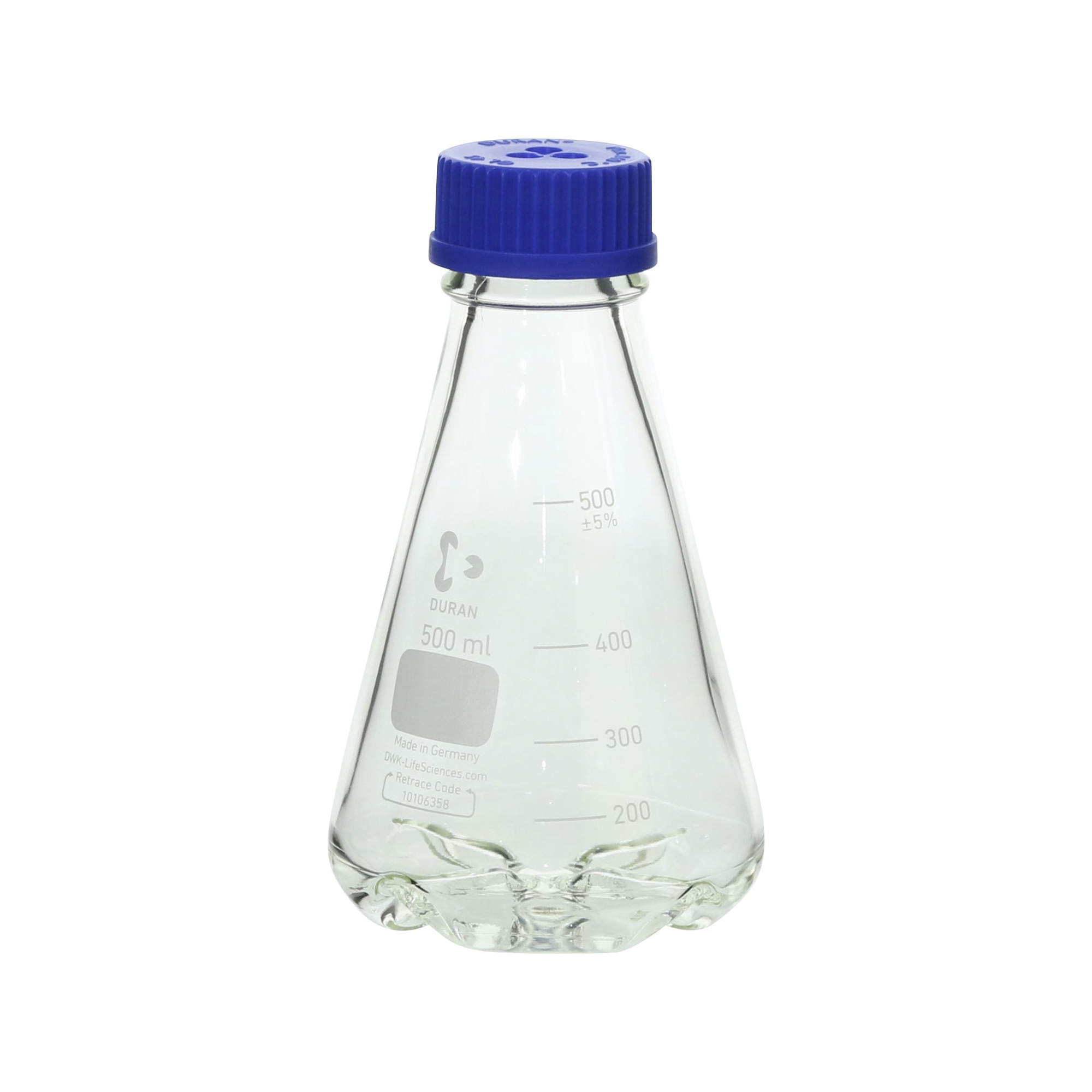 柴田科学螺纹口振动三角烧瓶下部带挡板500mL