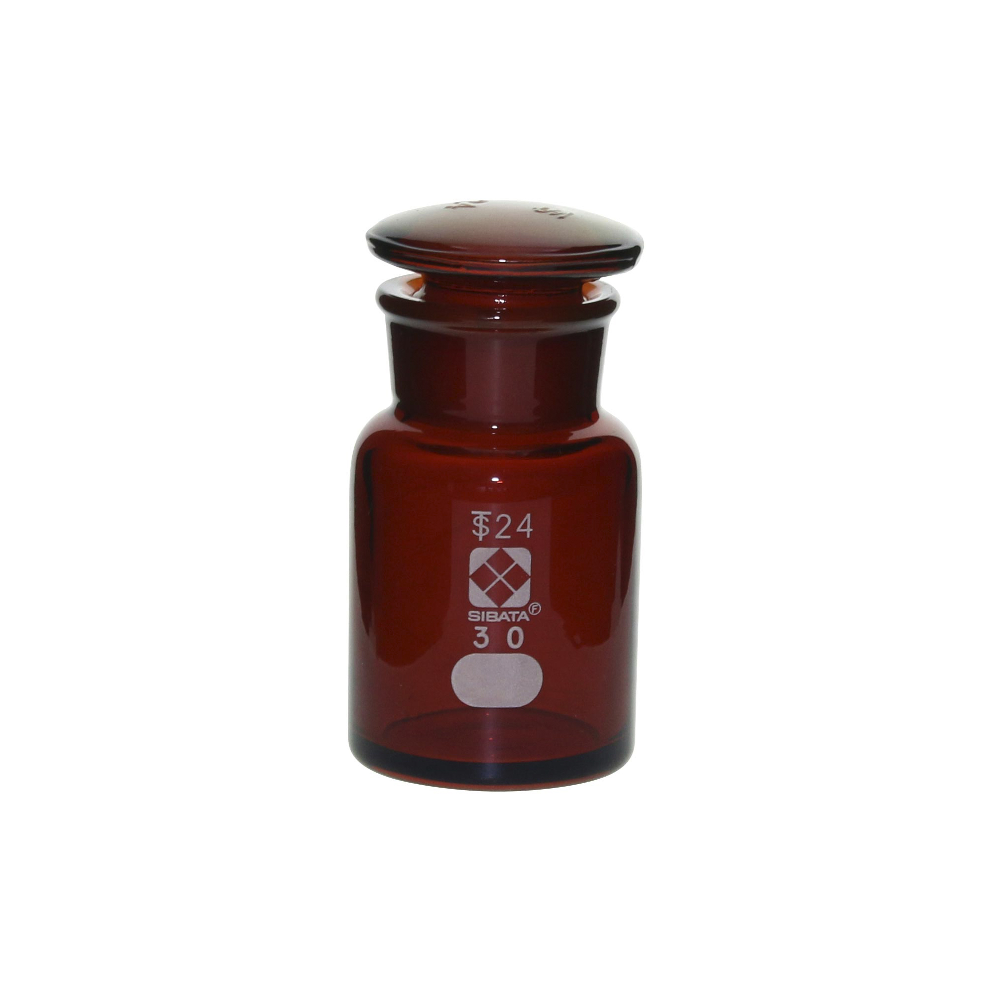 柴田科学试剂瓶广口茶褐色30mL