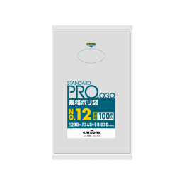 STANDARD PRO规格塑料袋L12 12号0.03t透明100P×30册
