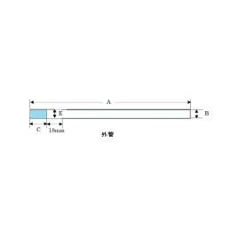 仅甲醇、乙腈用对称微薄样品管MMS-005T(B)用外管