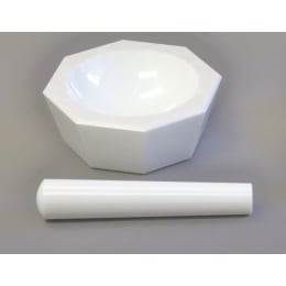 氧化锆乳钵套装浅型部分稳定氧化锆制100×76×23