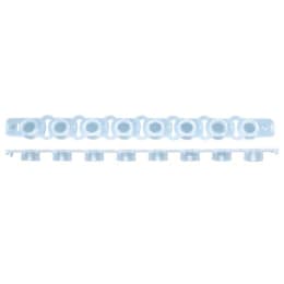 用于实时PCR 8连管的帽平顶0.2mL自然QPCR-8C8x125 strip